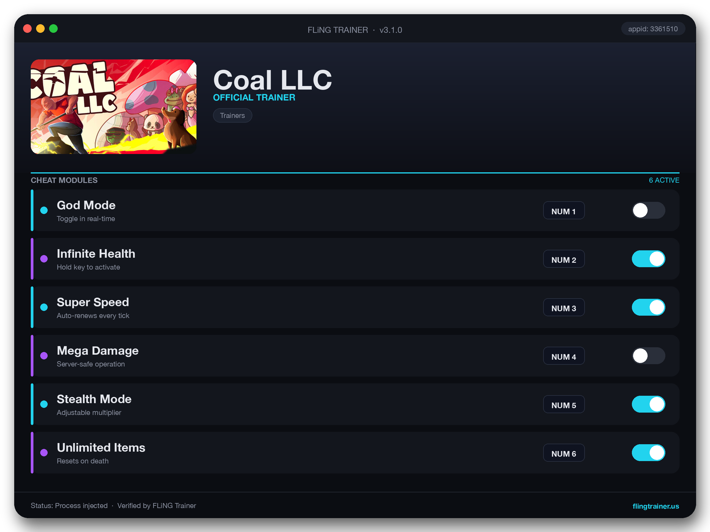 Coal LLC Trainer interface