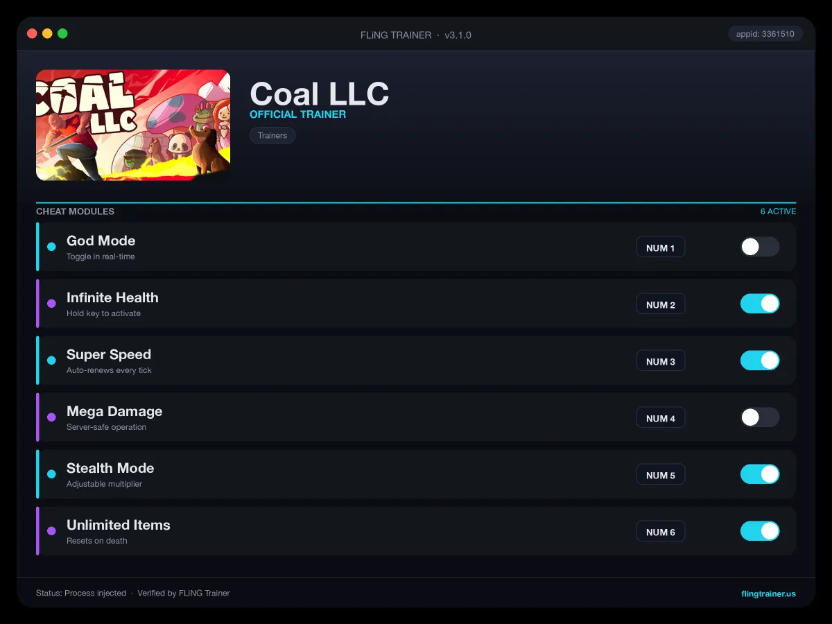 Coal LLC Trainer interface