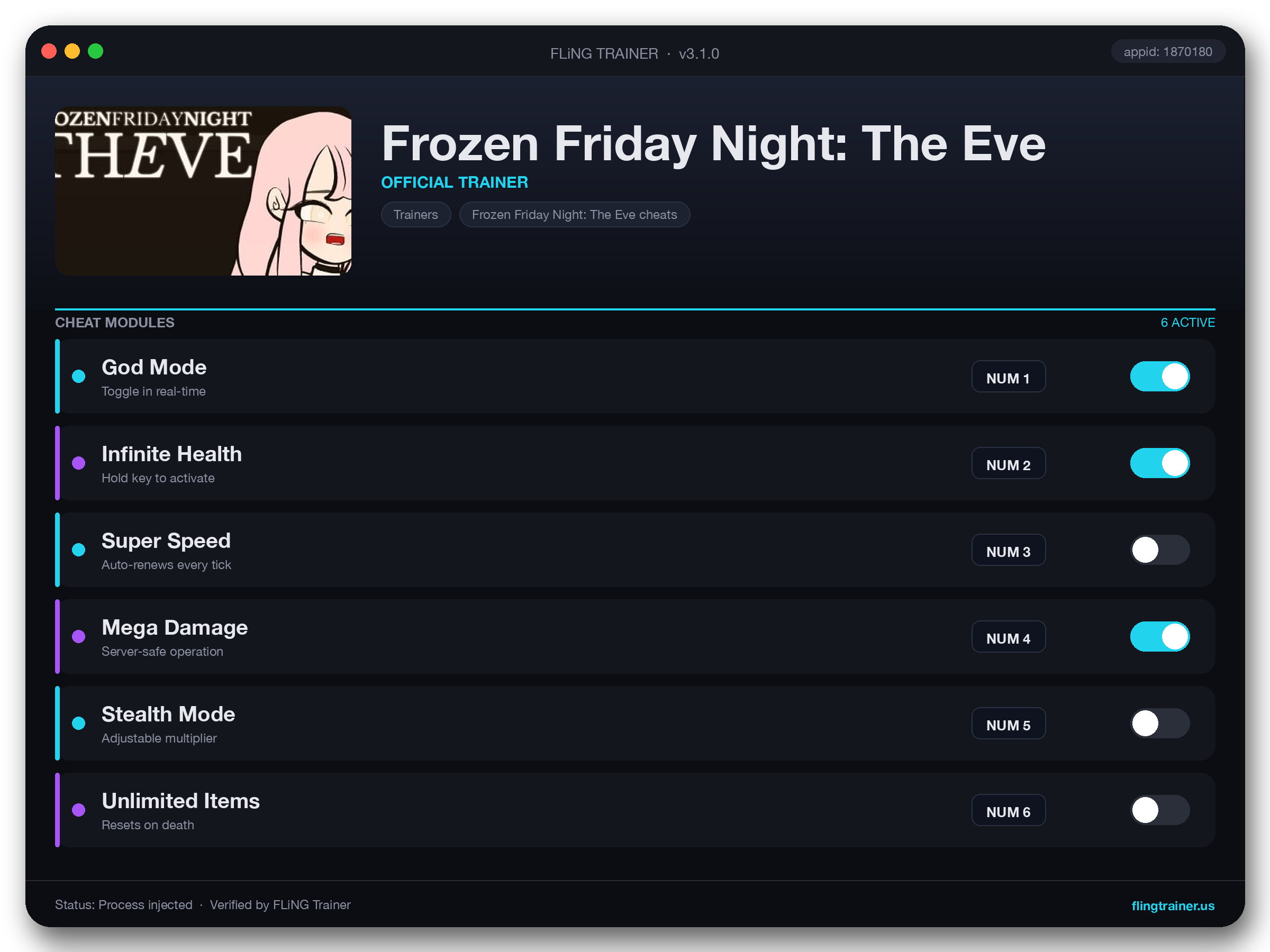Frozen Friday Night: The Eve Trainer interface