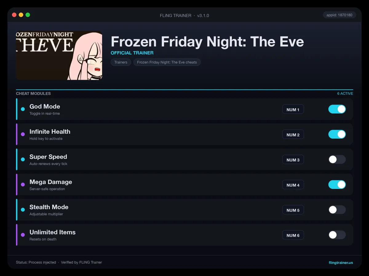 Frozen Friday Night: The Eve Trainer interface