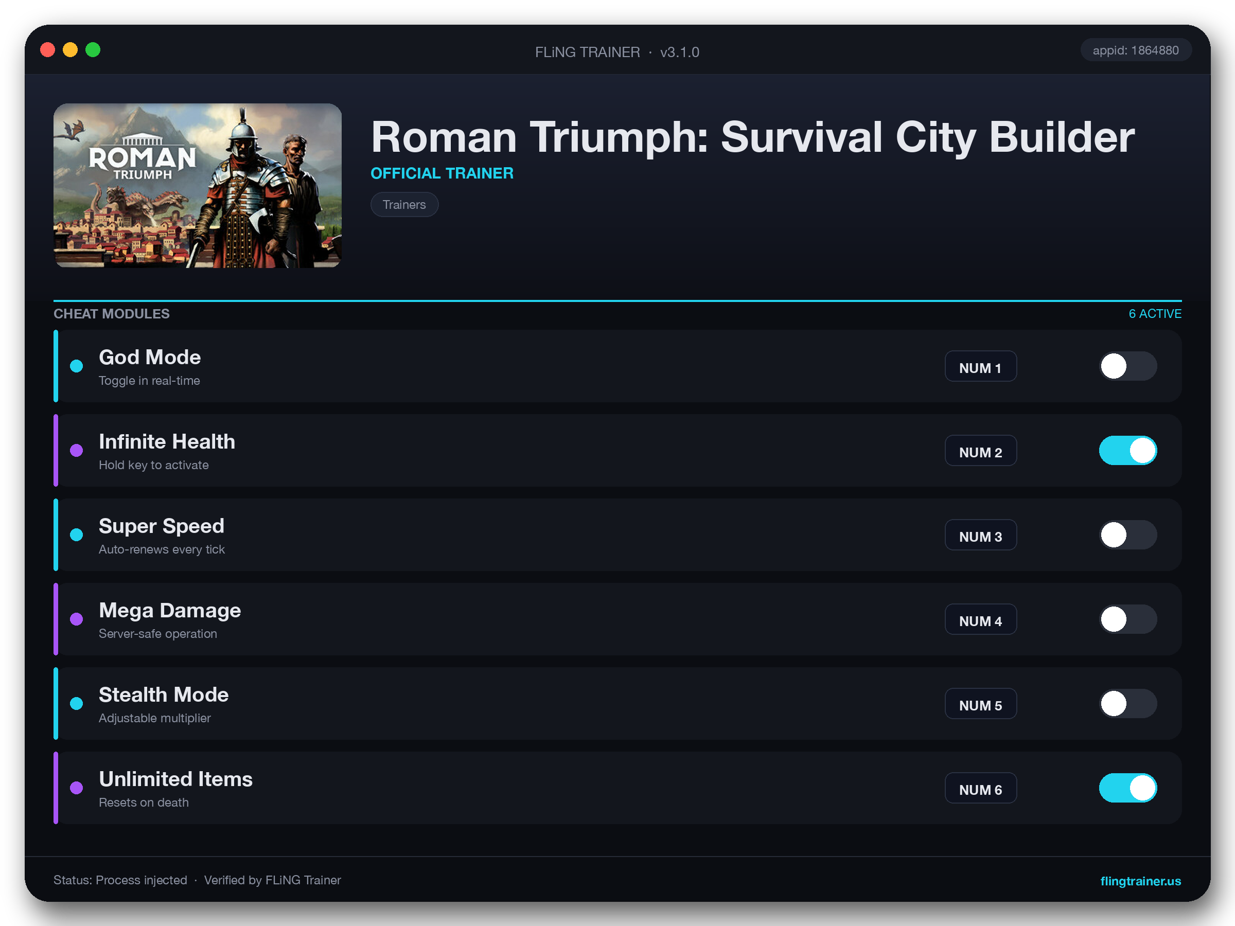 Roman Triumph: Survival City Builder Trainer interface