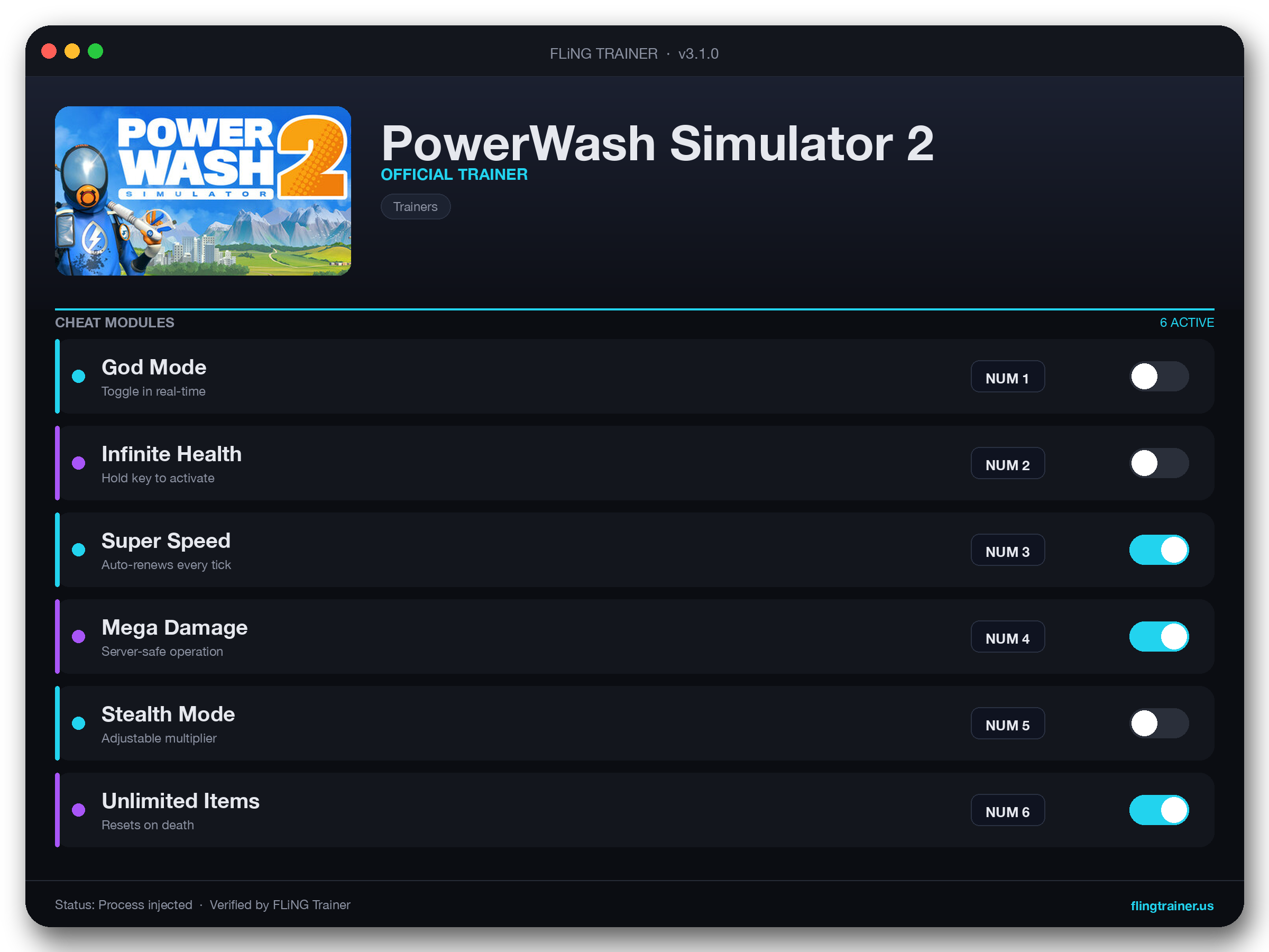 PowerWash Simulator 2 Trainer interface
