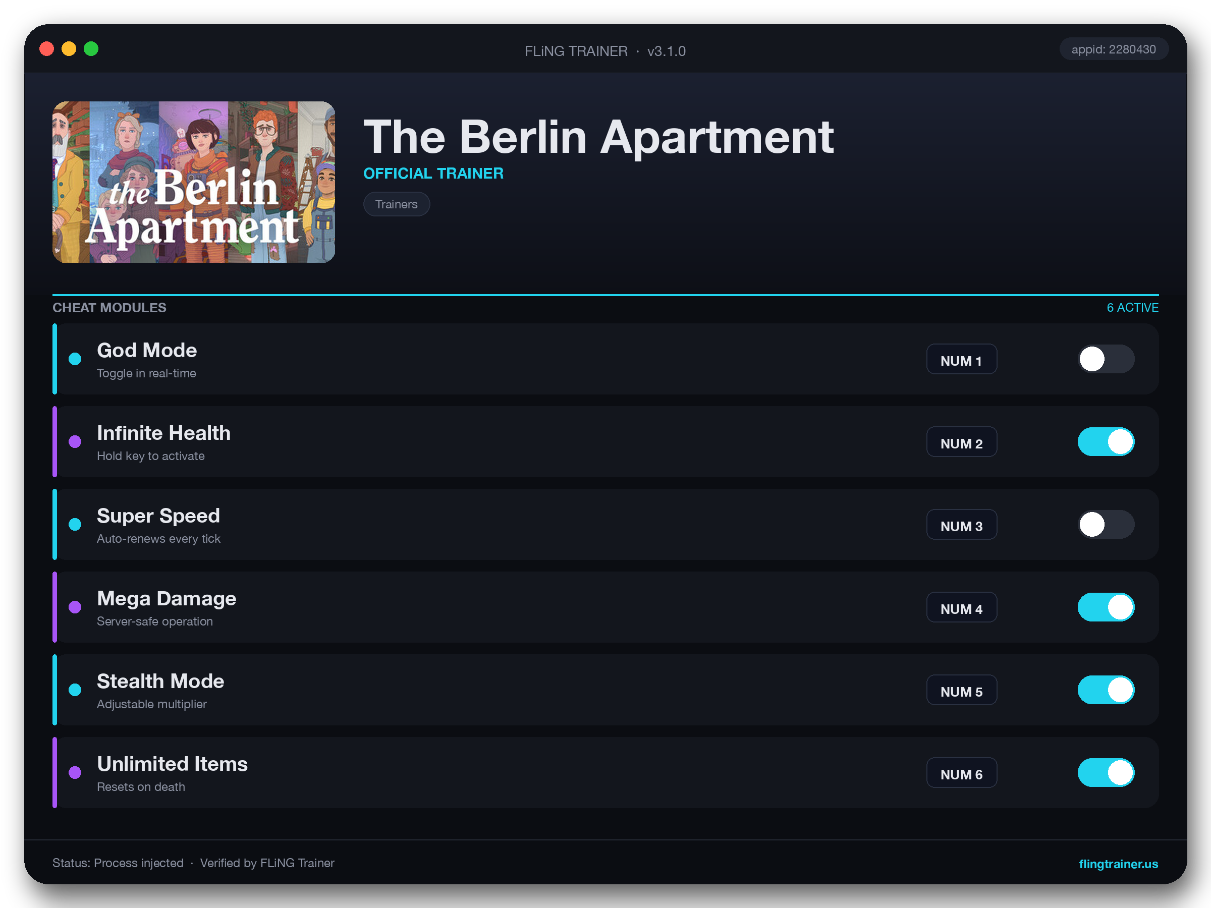 The Berlin Apartment Trainer interface