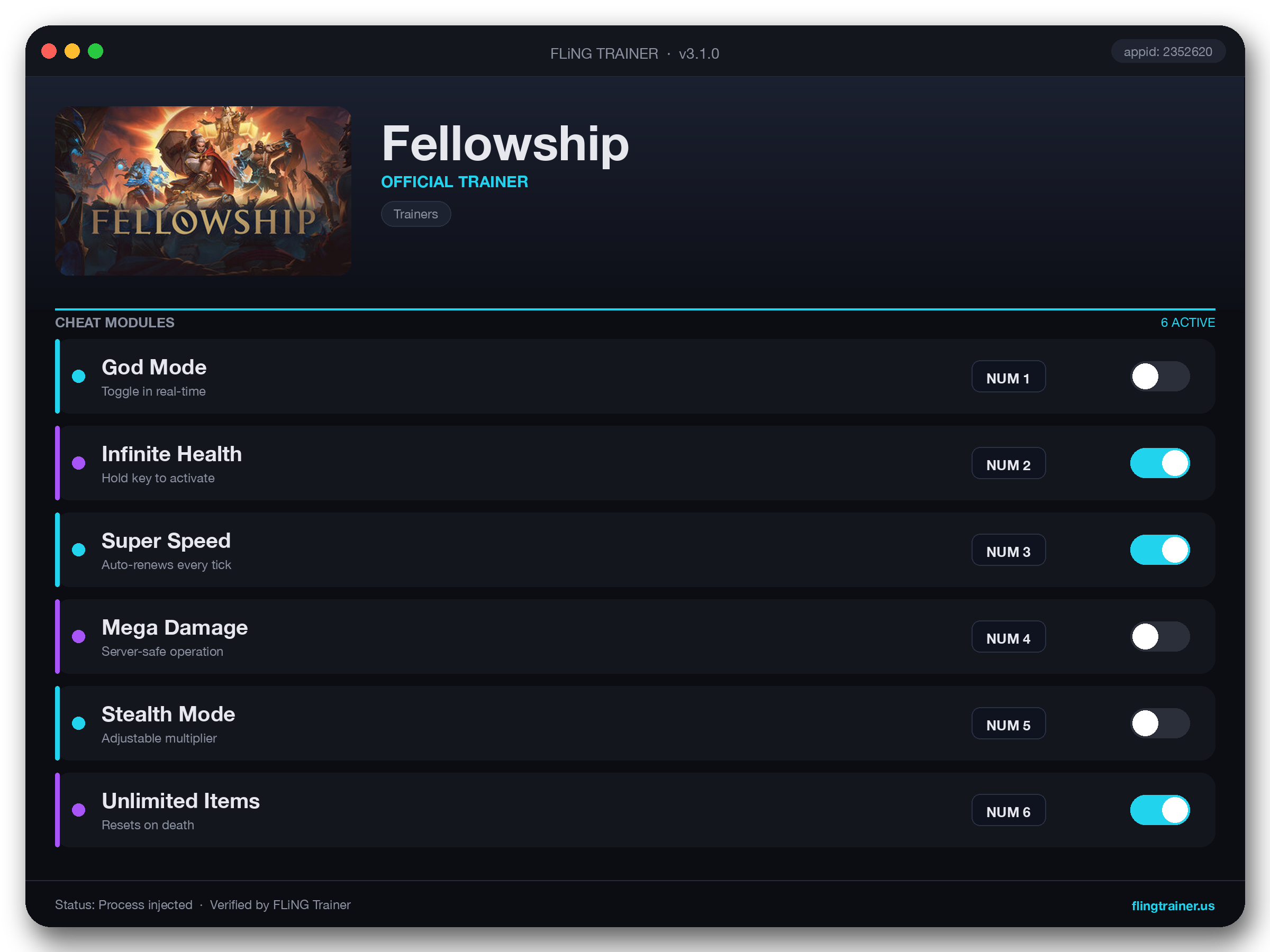 Fellowship Trainer interface