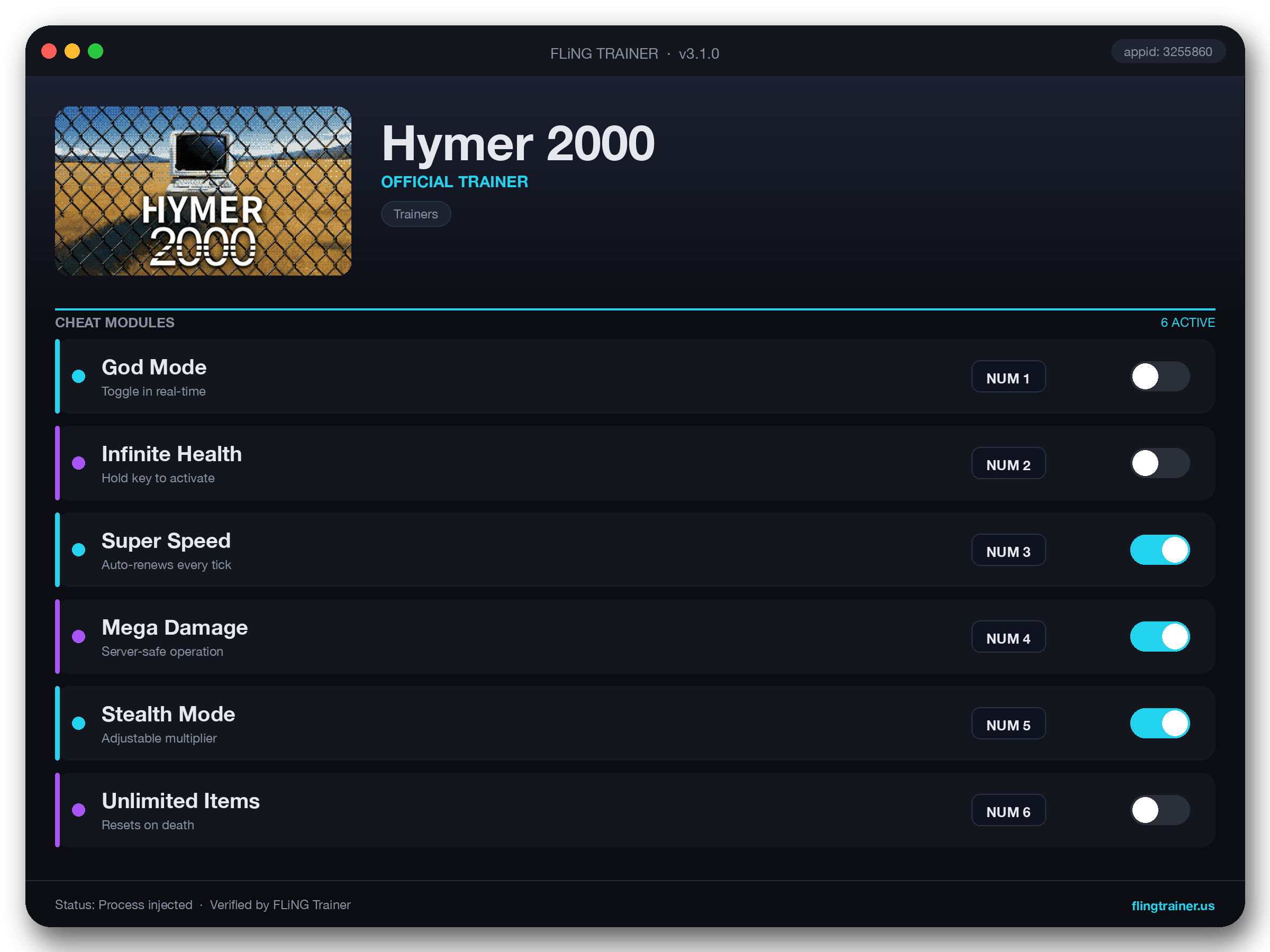 Hymer 2000 Trainer interface