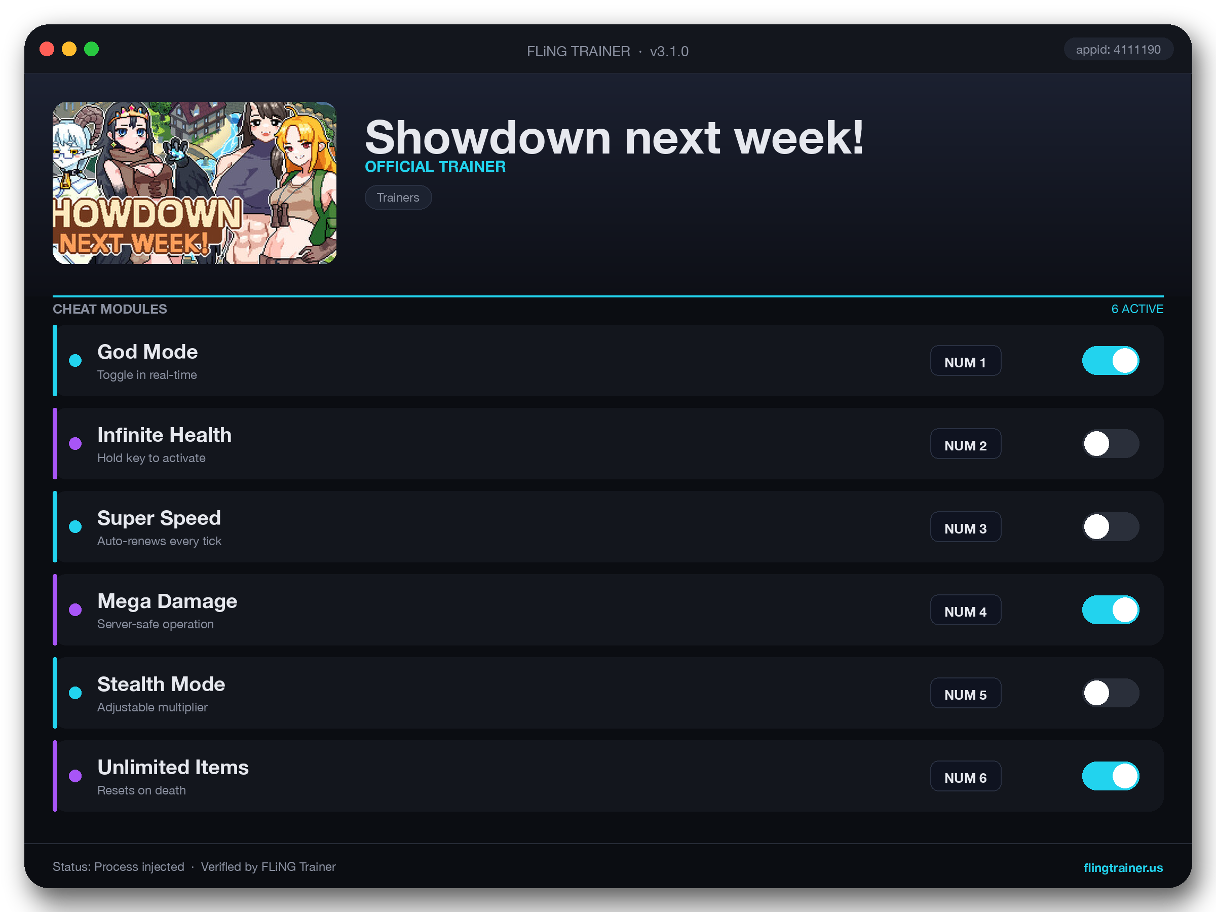 Showdown next week! Trainer interface