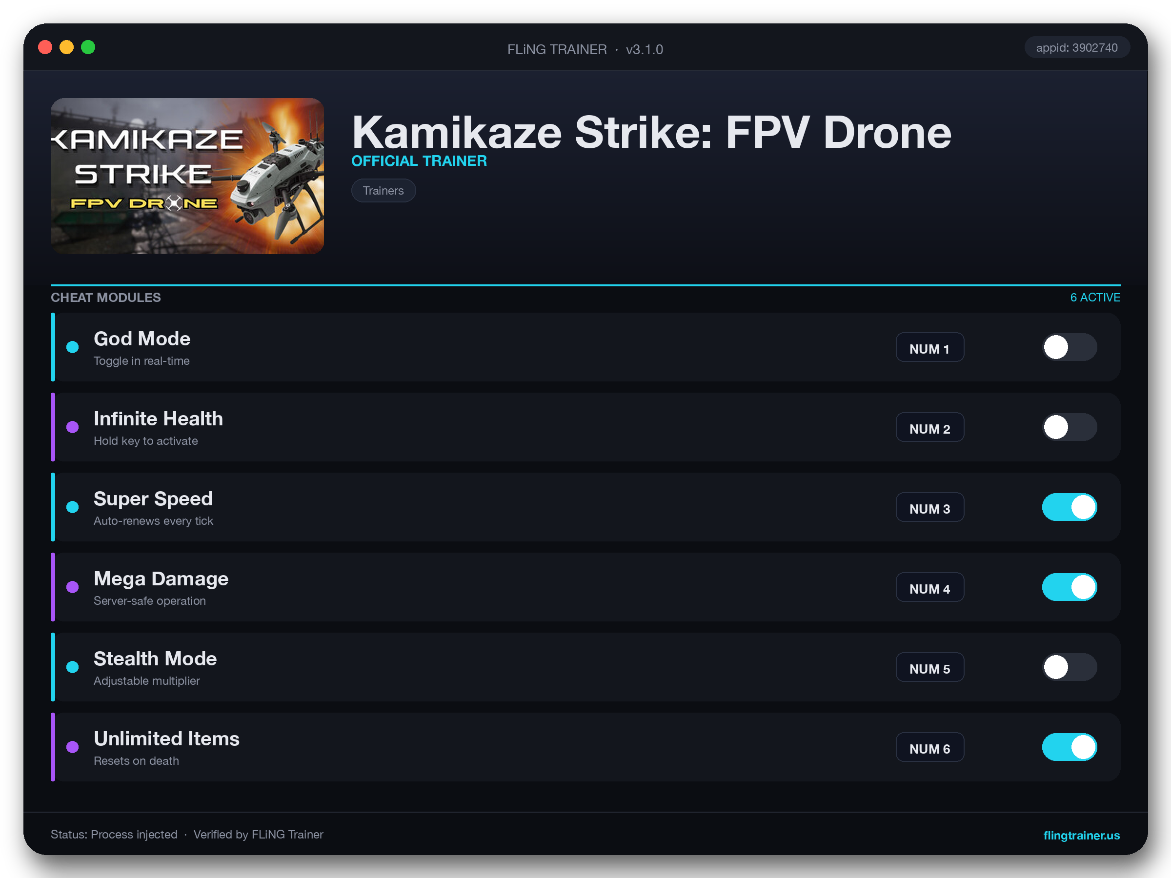 Kamikaze Strike: FPV Drone Trainer interface