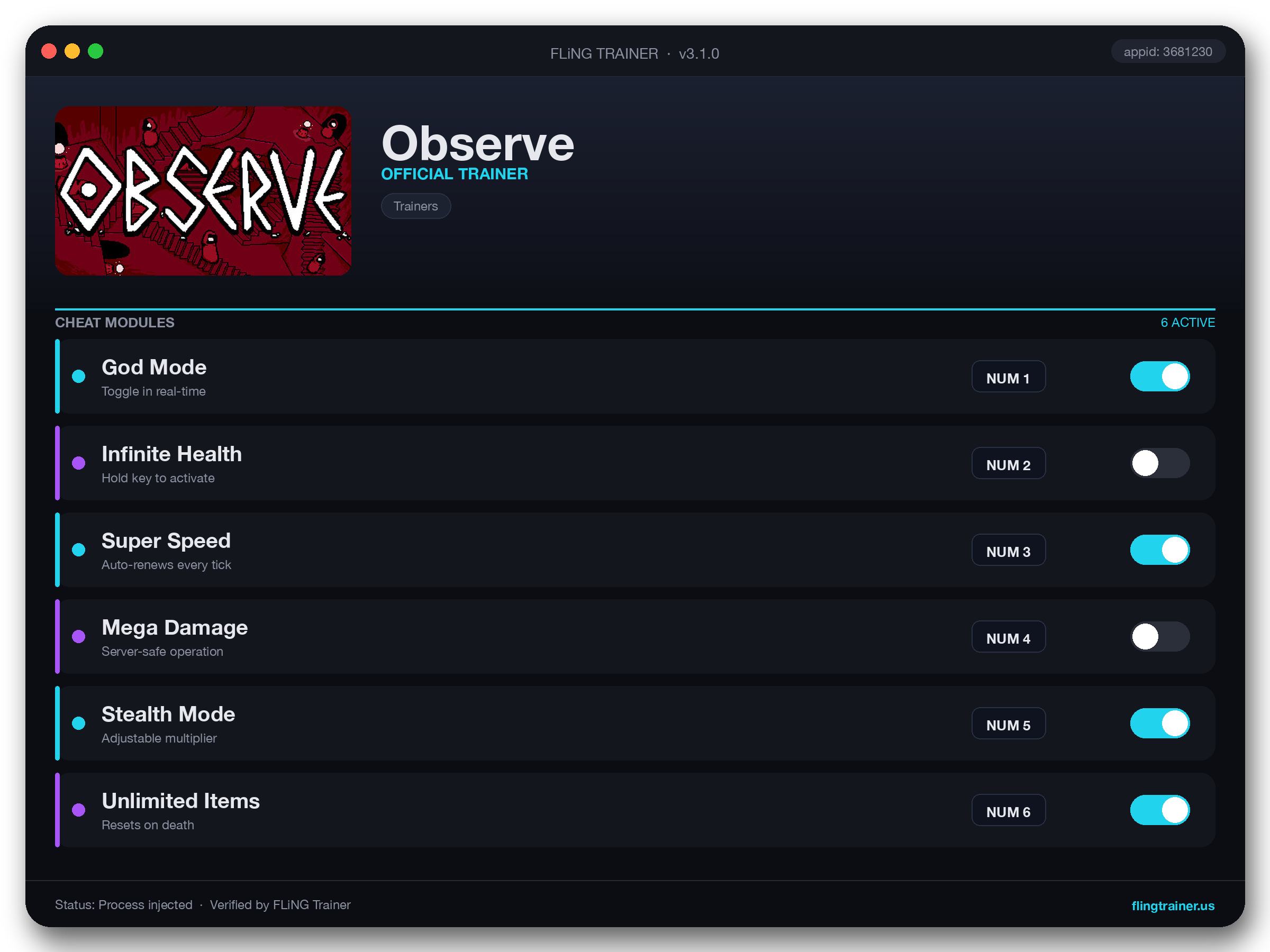 Observe Trainer interface