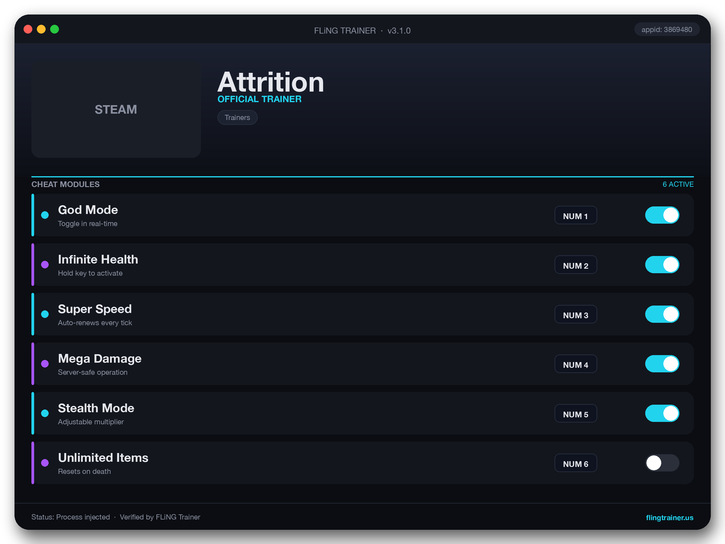 Attrition Trainer interface