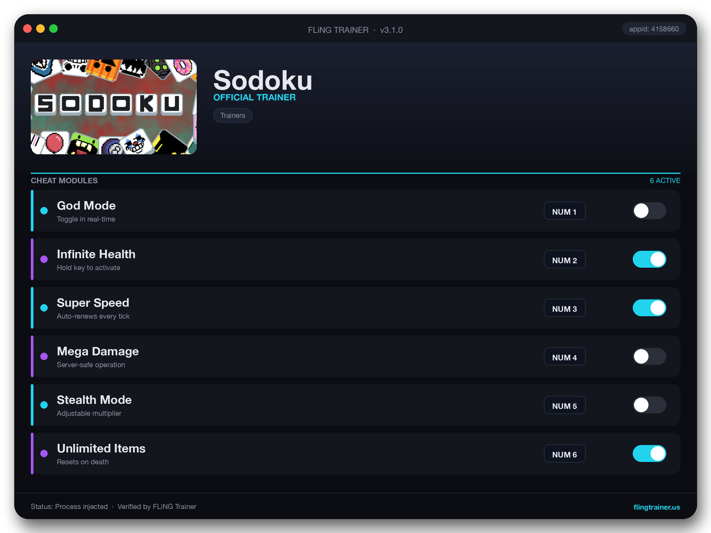 Sodoku Trainer interface