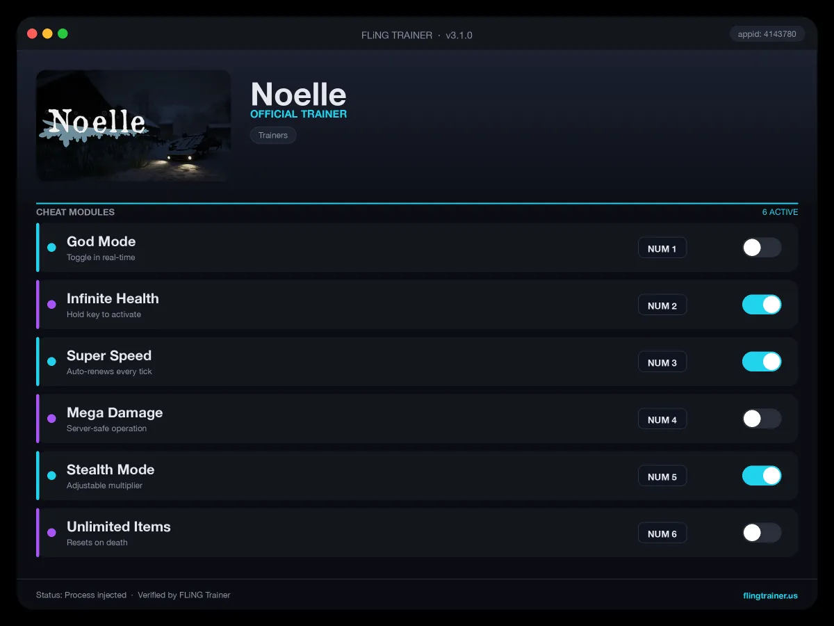Noelle Trainer interface