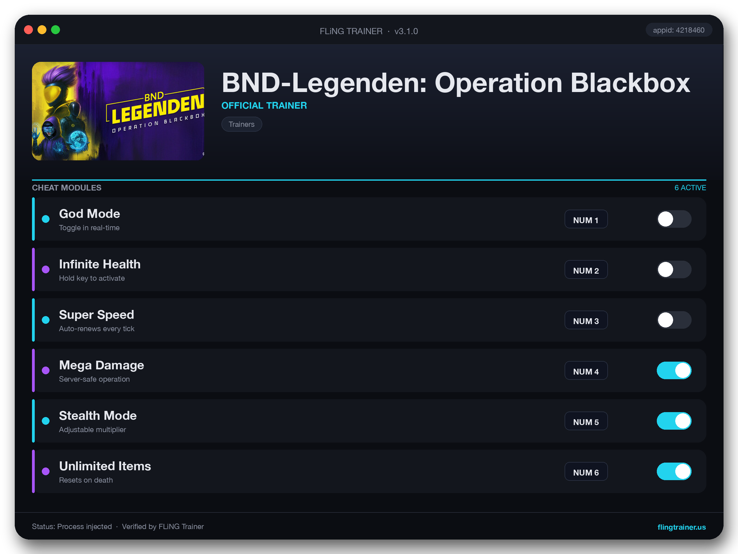 BND-Legenden: Operation Blackbox Trainer interface