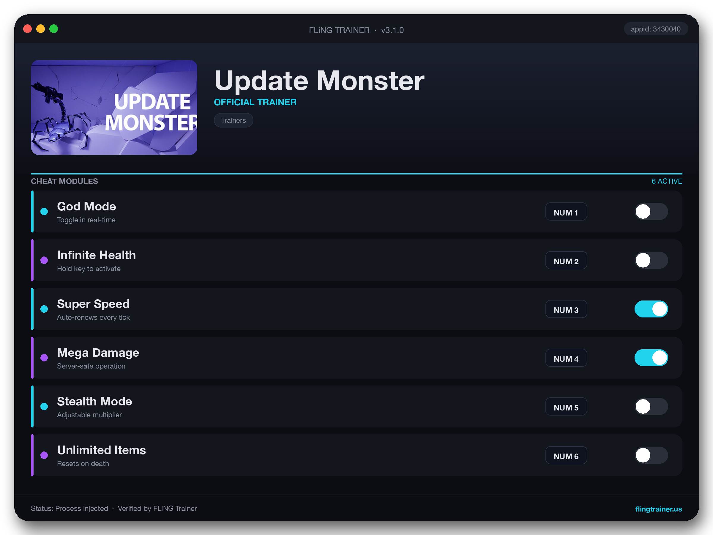 Update Monster Trainer interface