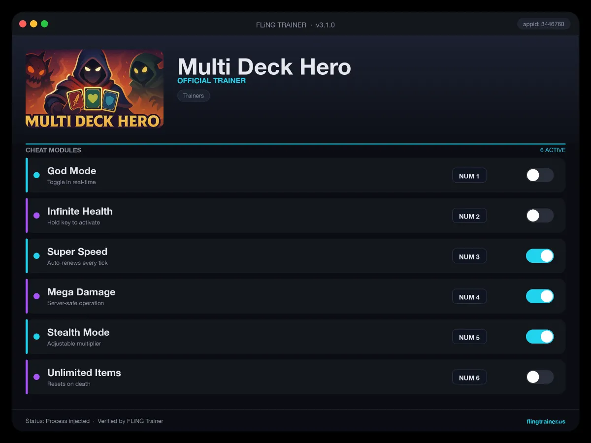 Multi Deck Hero Trainer interface