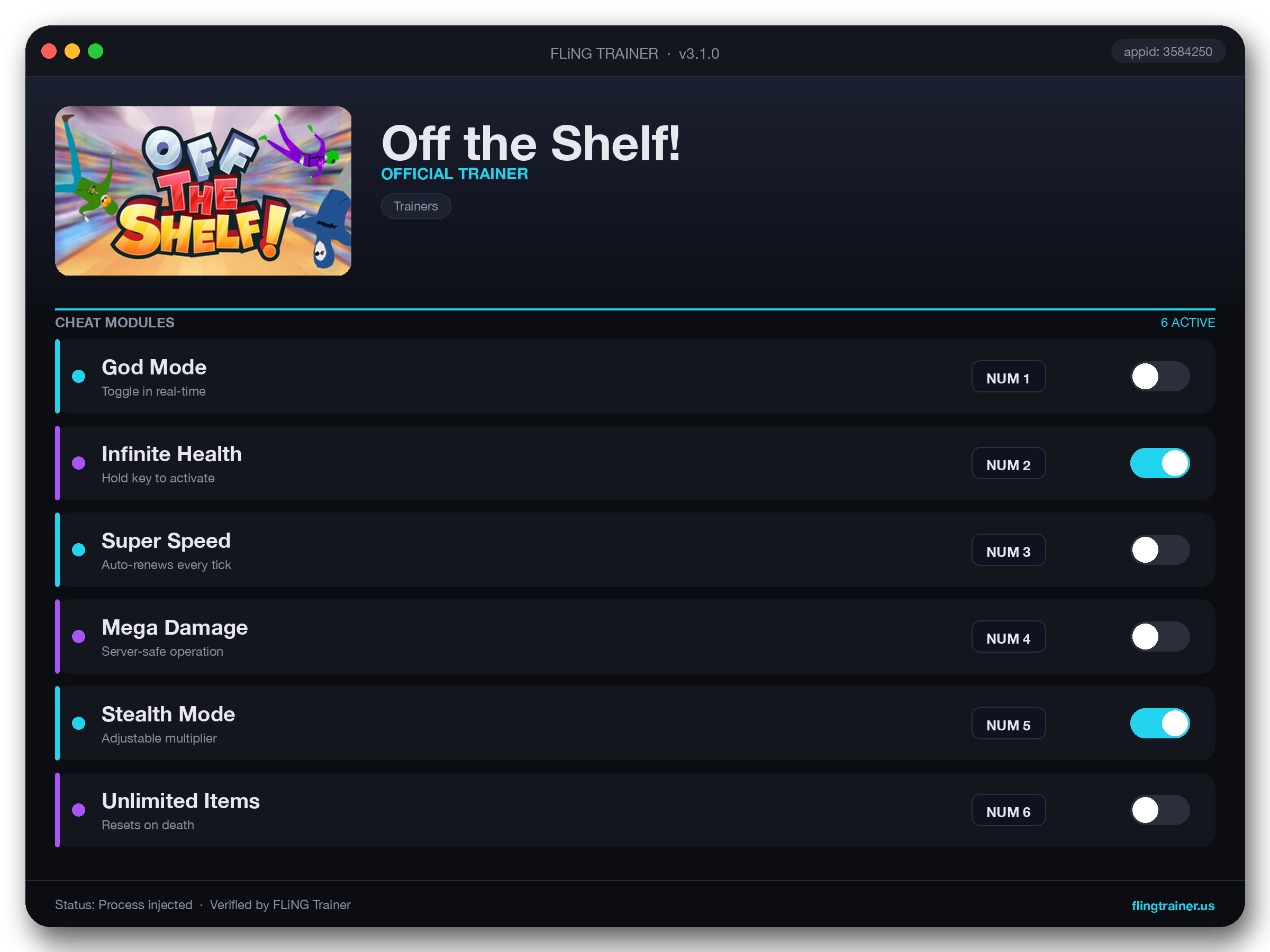 Off the Shelf! Trainer interface