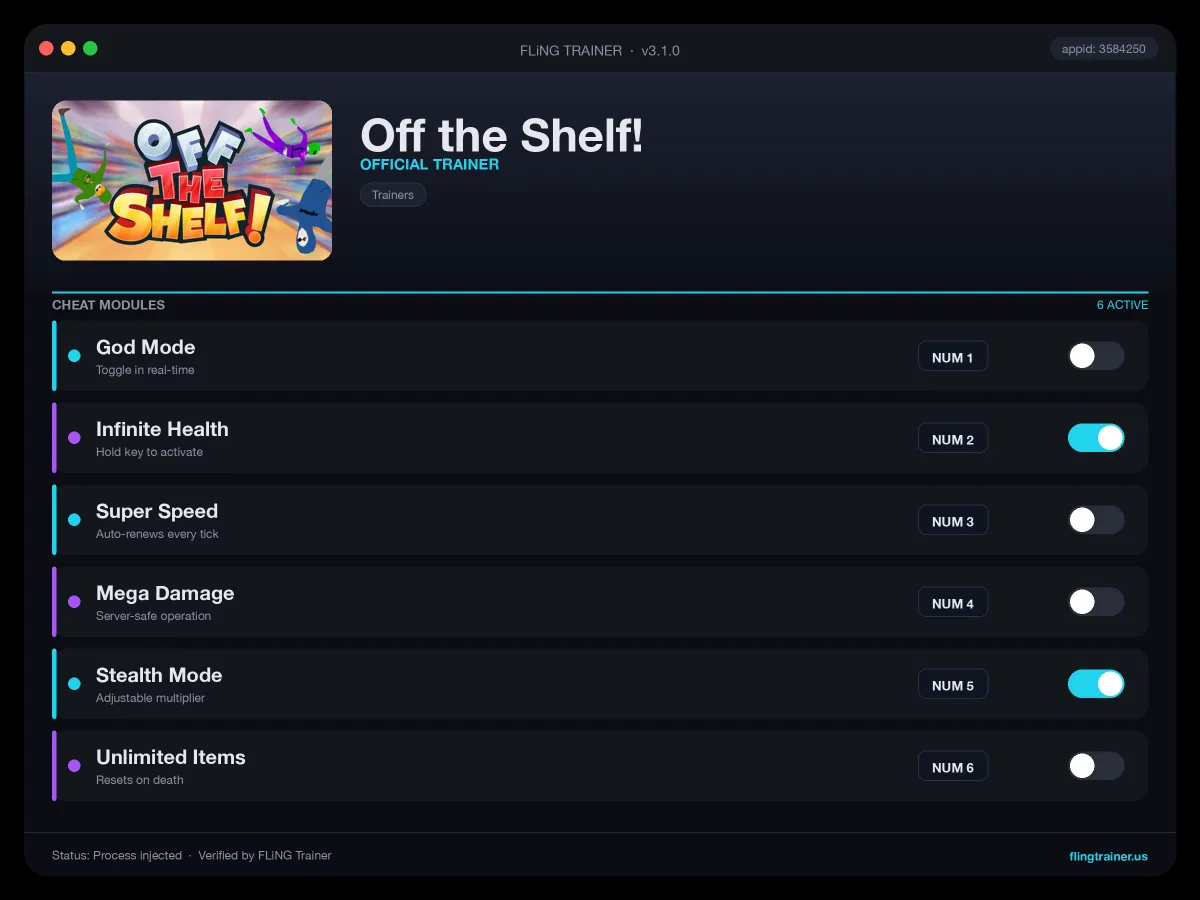 Off the Shelf! Trainer interface
