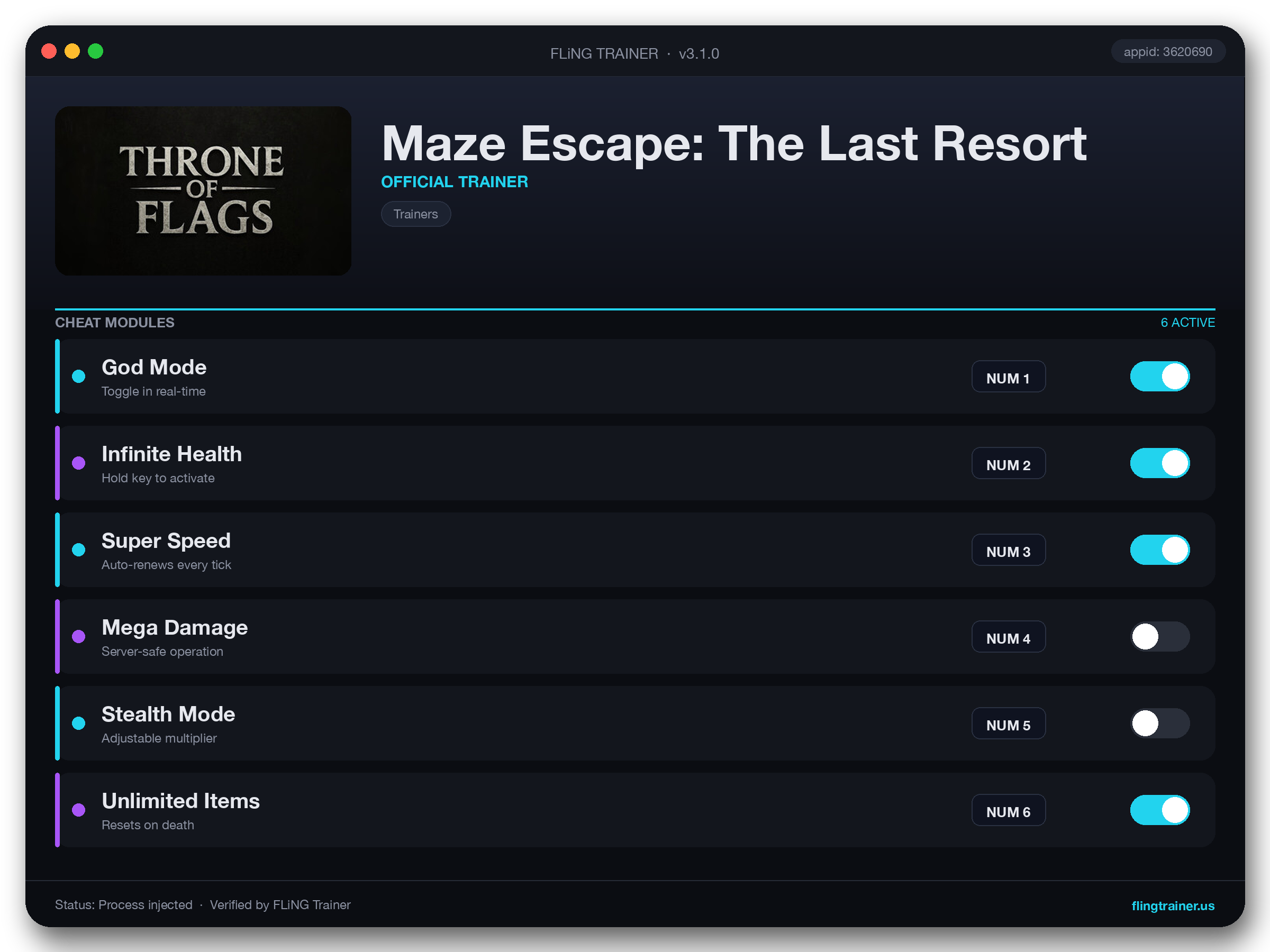 Maze Escape: The Last Resort Trainer interface