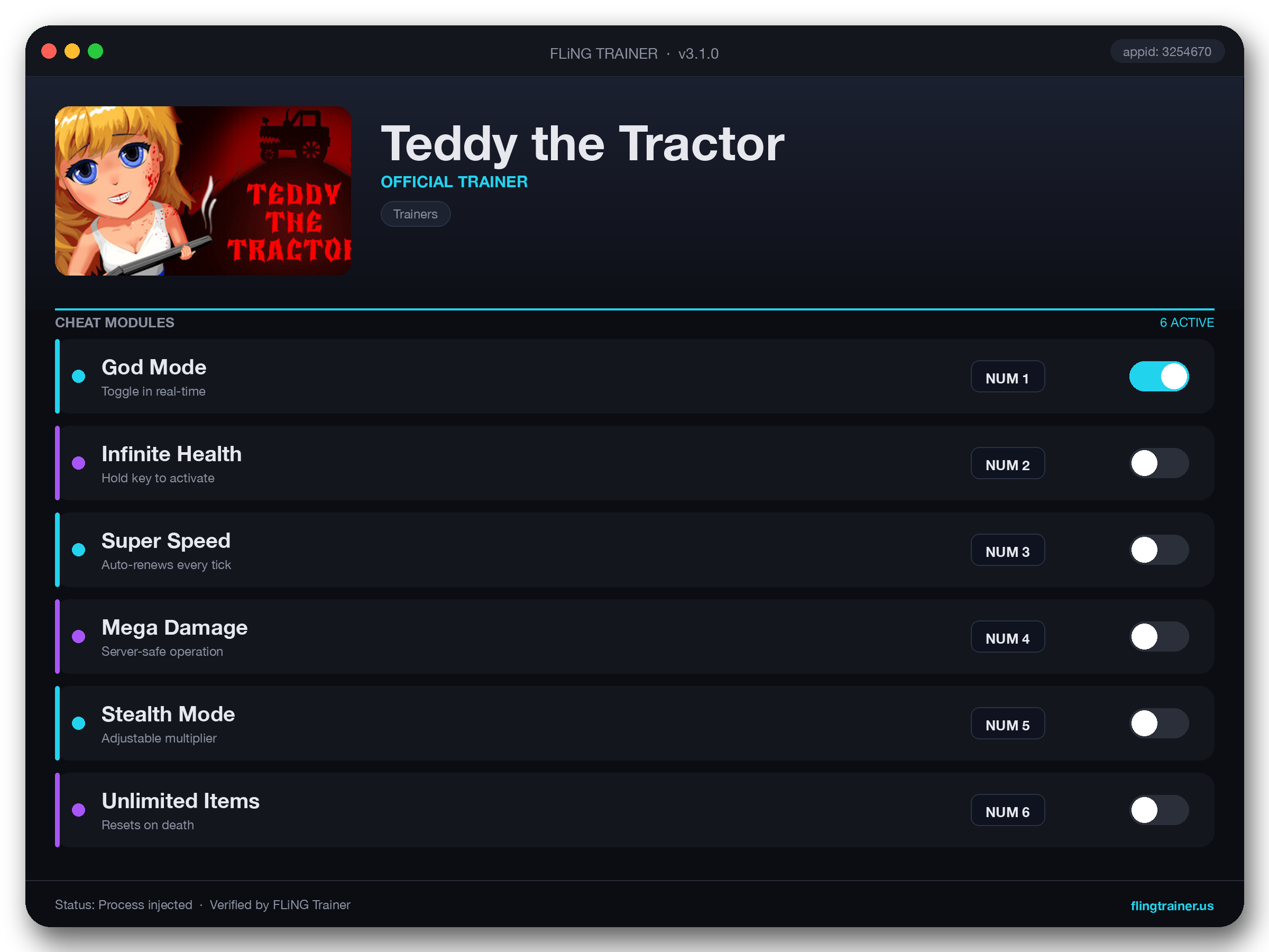 Teddy the Tractor Trainer interface