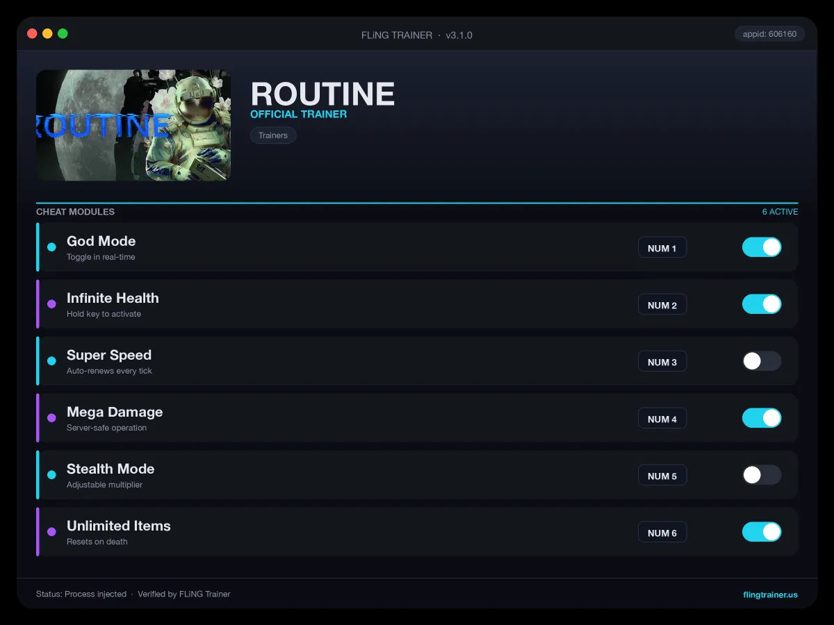 ROUTINE Trainer interface