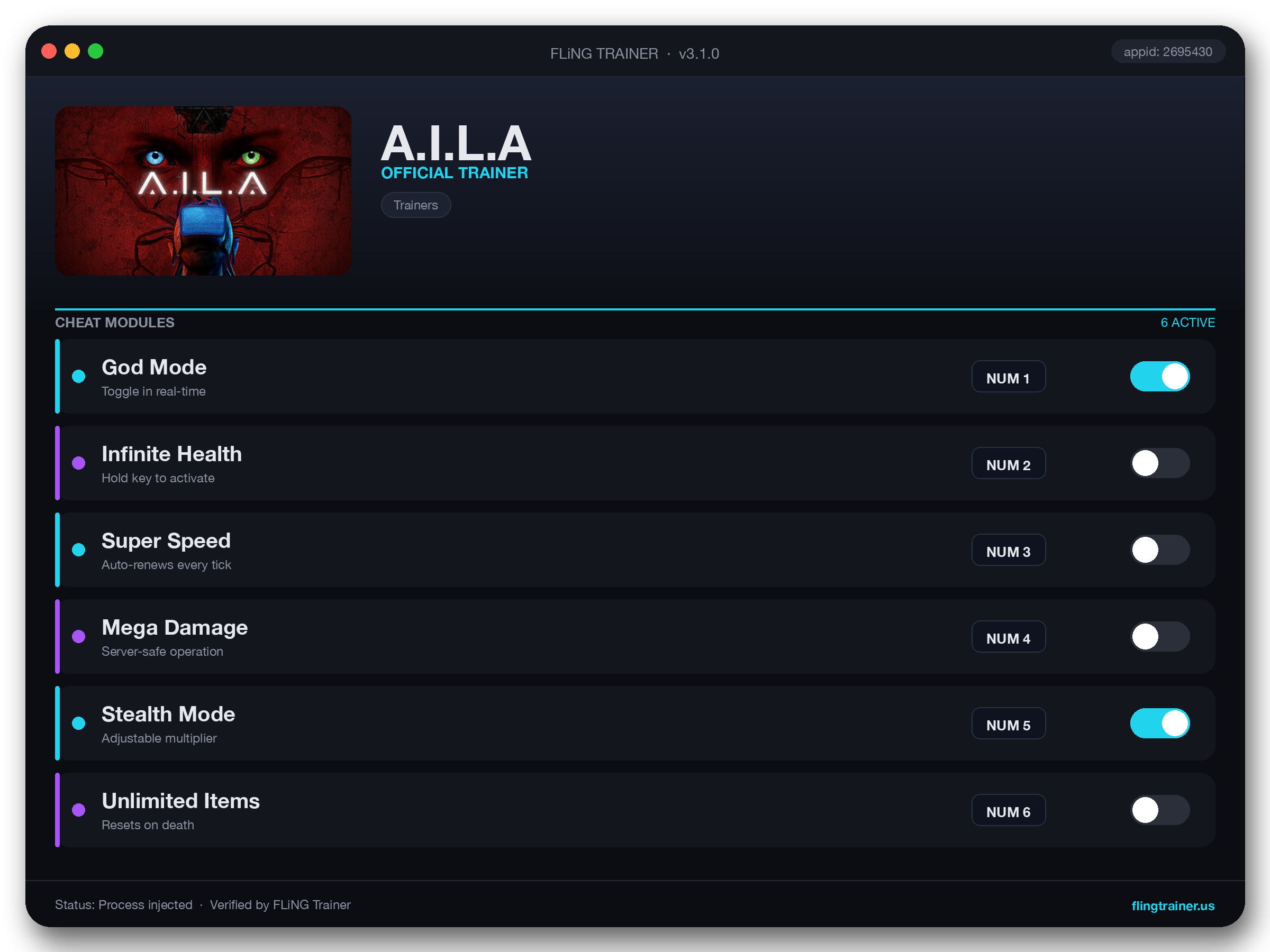 A.I.L.A Trainer interface