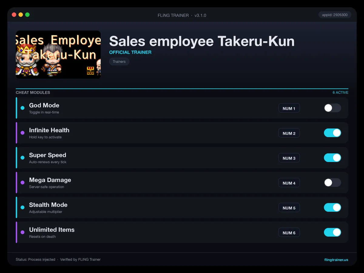Sales employee Takeru-Kun Trainer interface
