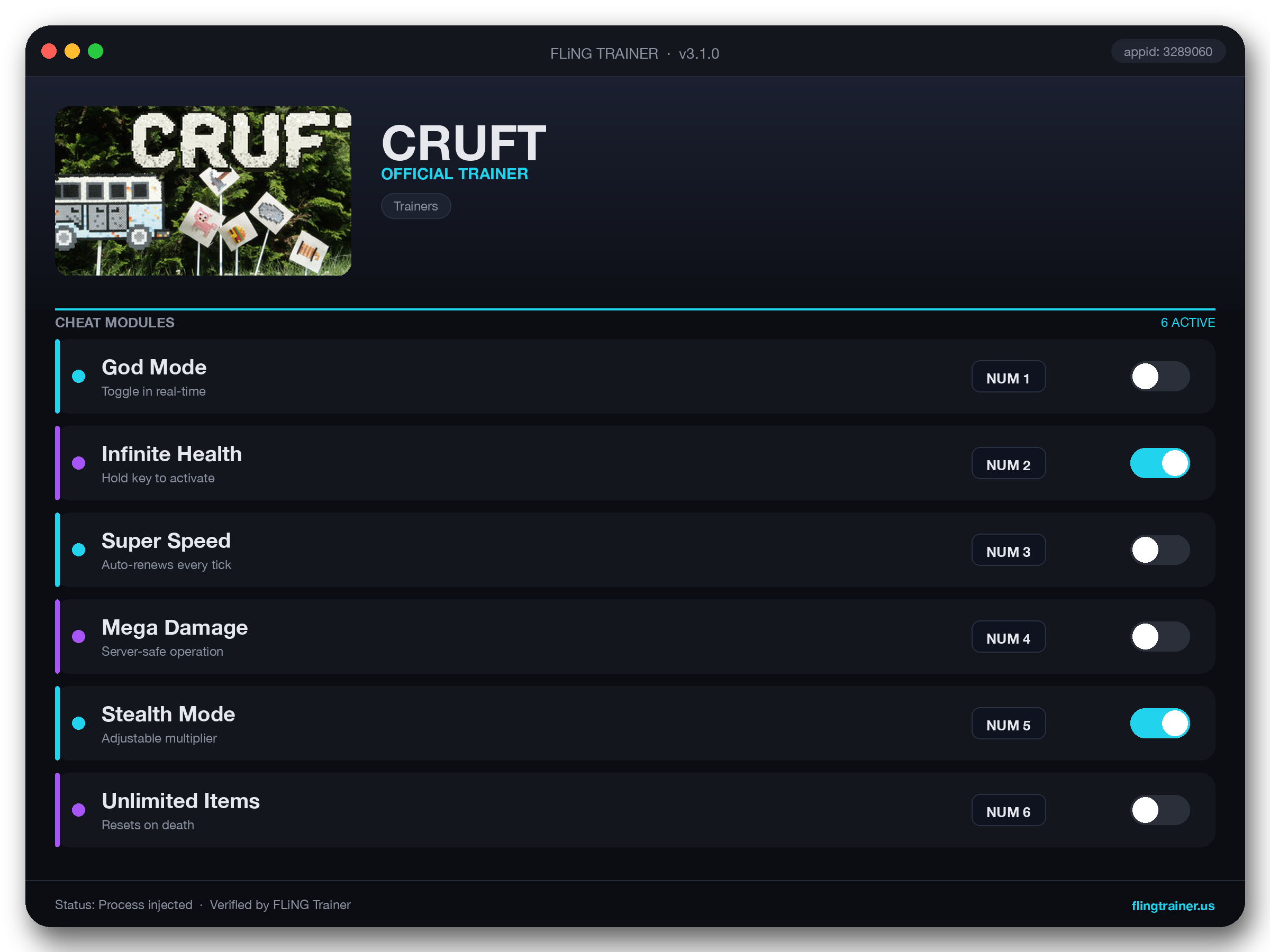 CRUFT Trainer interface