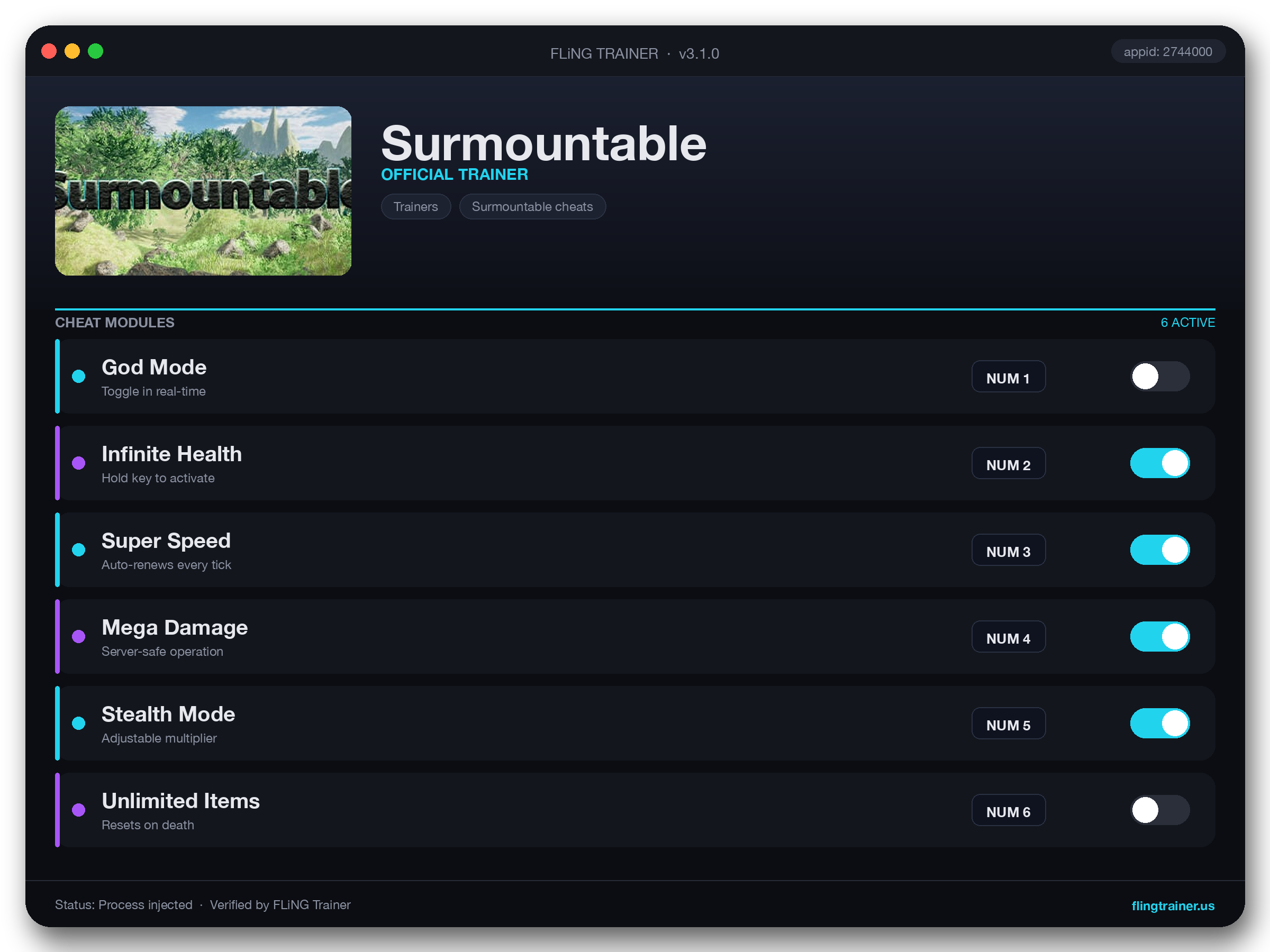 Surmountable Trainer interface