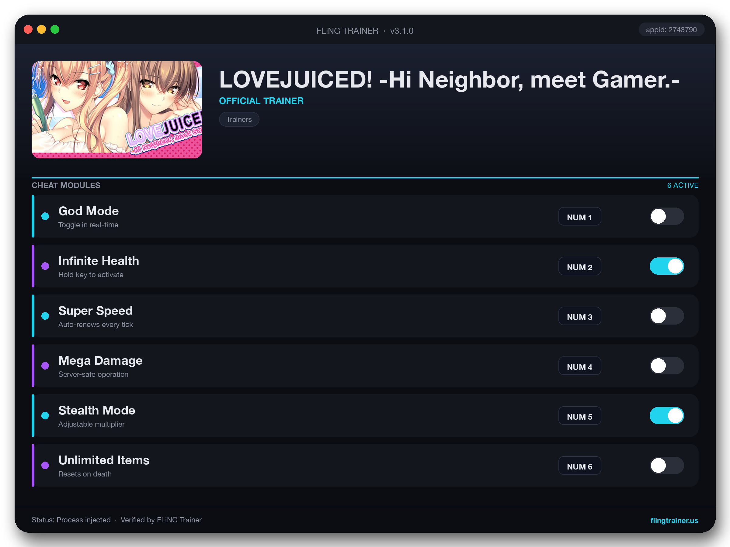 LOVEJUICED! -Hi Neighbor, meet Gamer.- Trainer interface