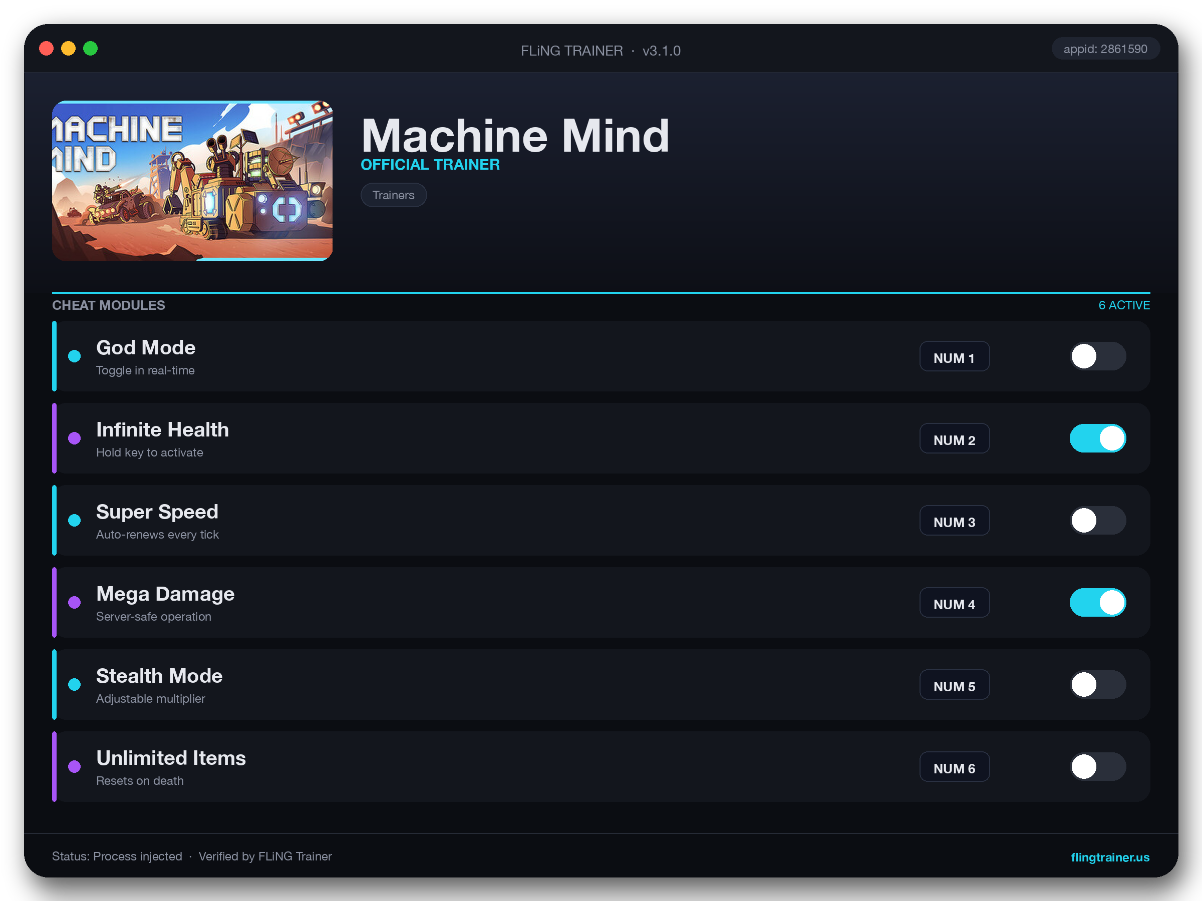 Machine Mind Trainer interface