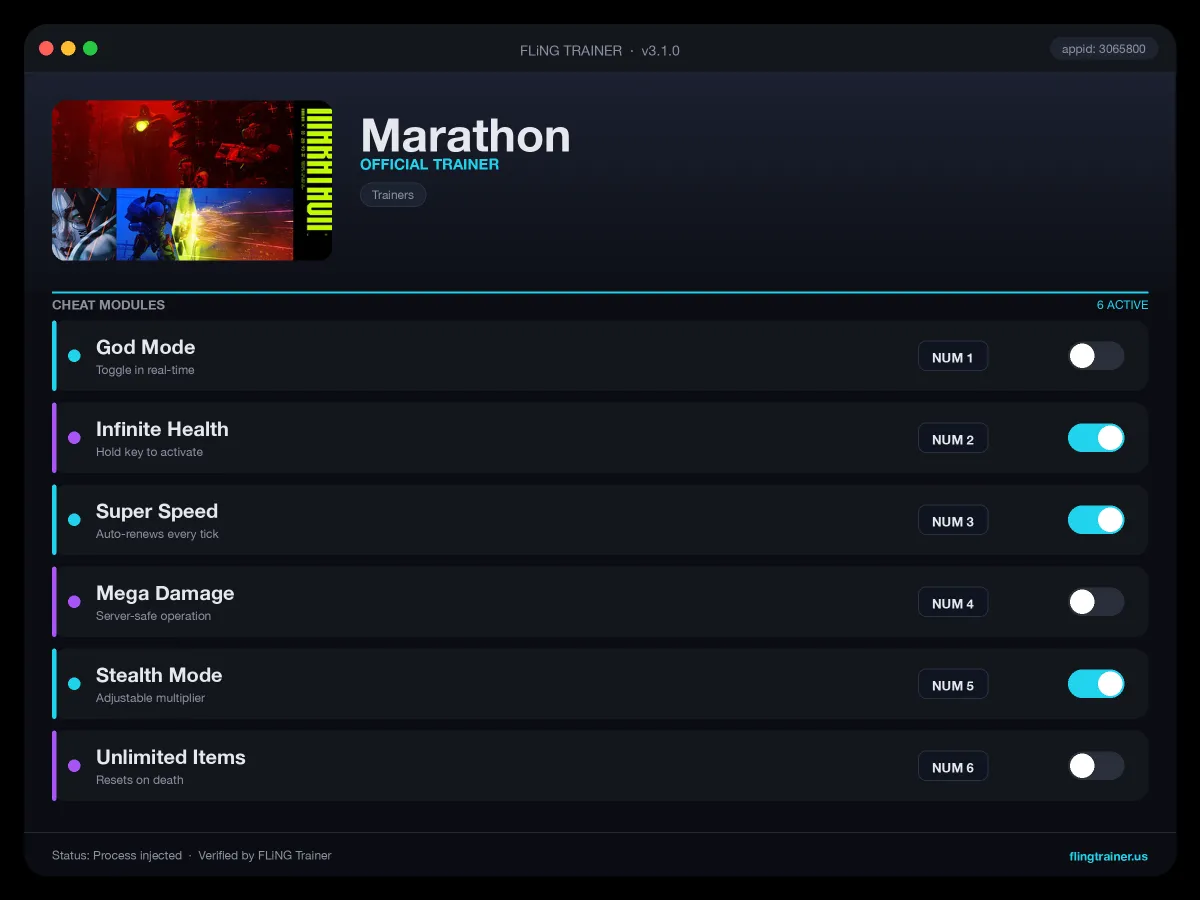 Marathon Trainer interface