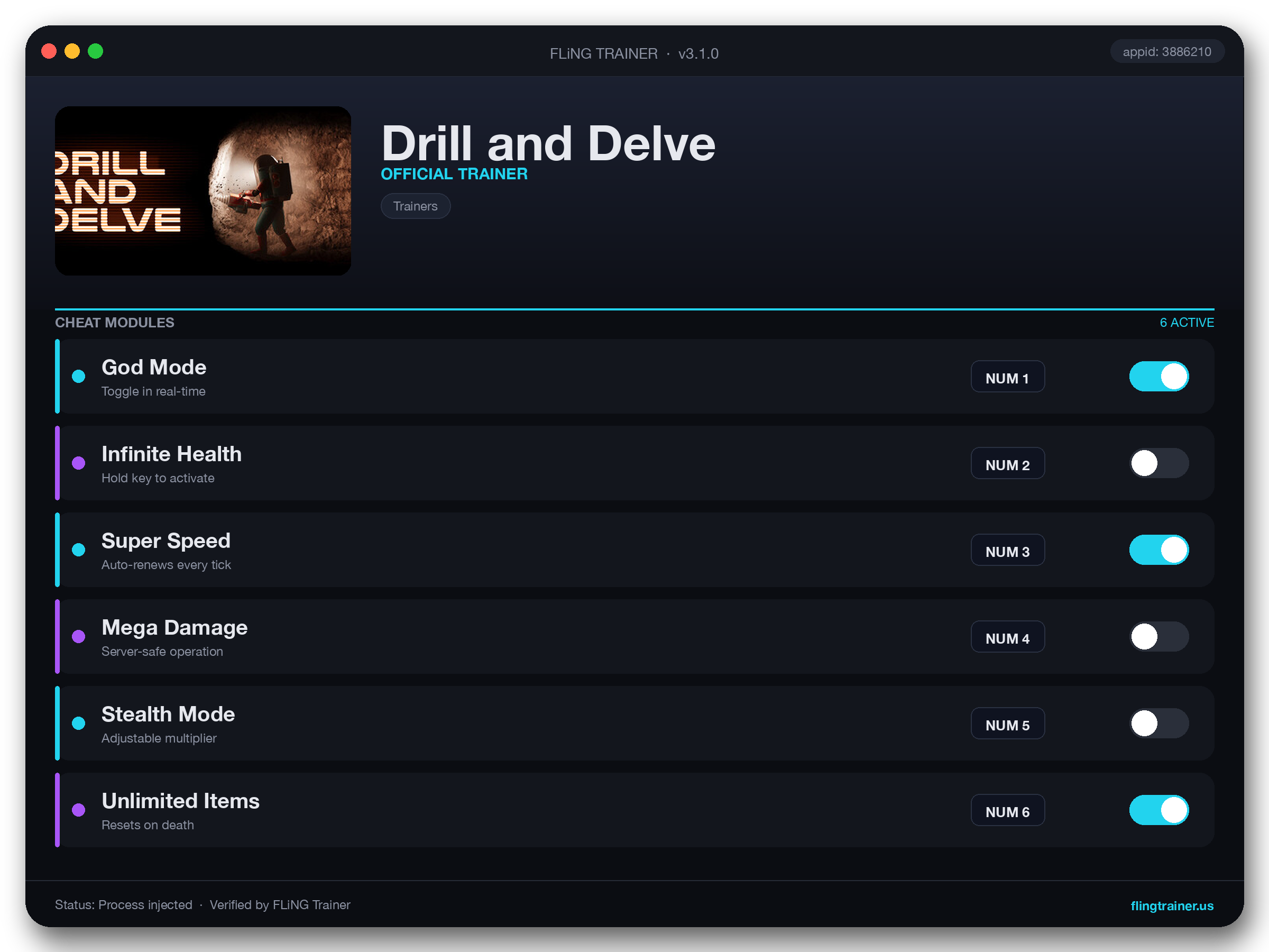 Drill and Delve Trainer interface