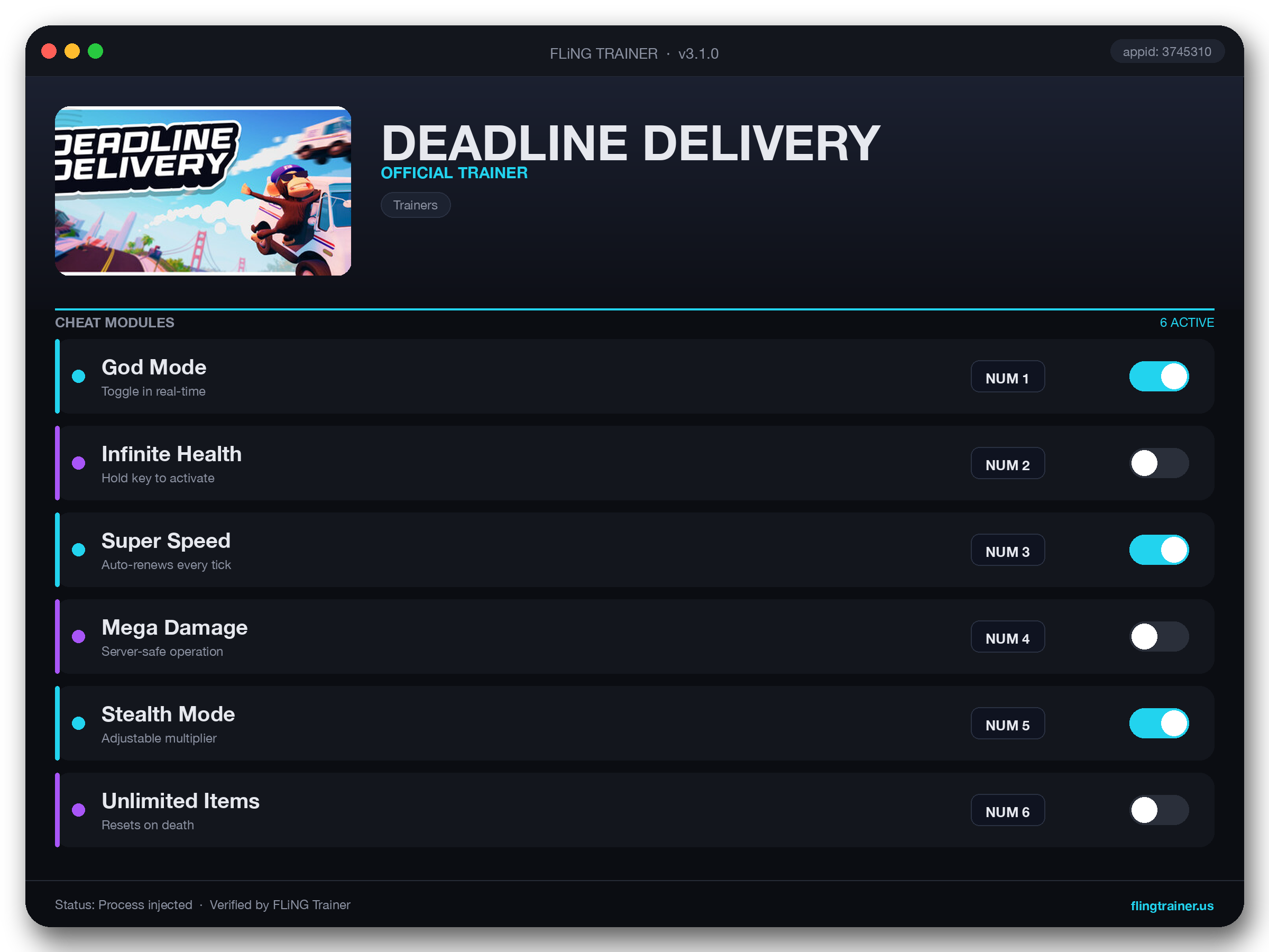 DEADLINE DELIVERY Trainer interface