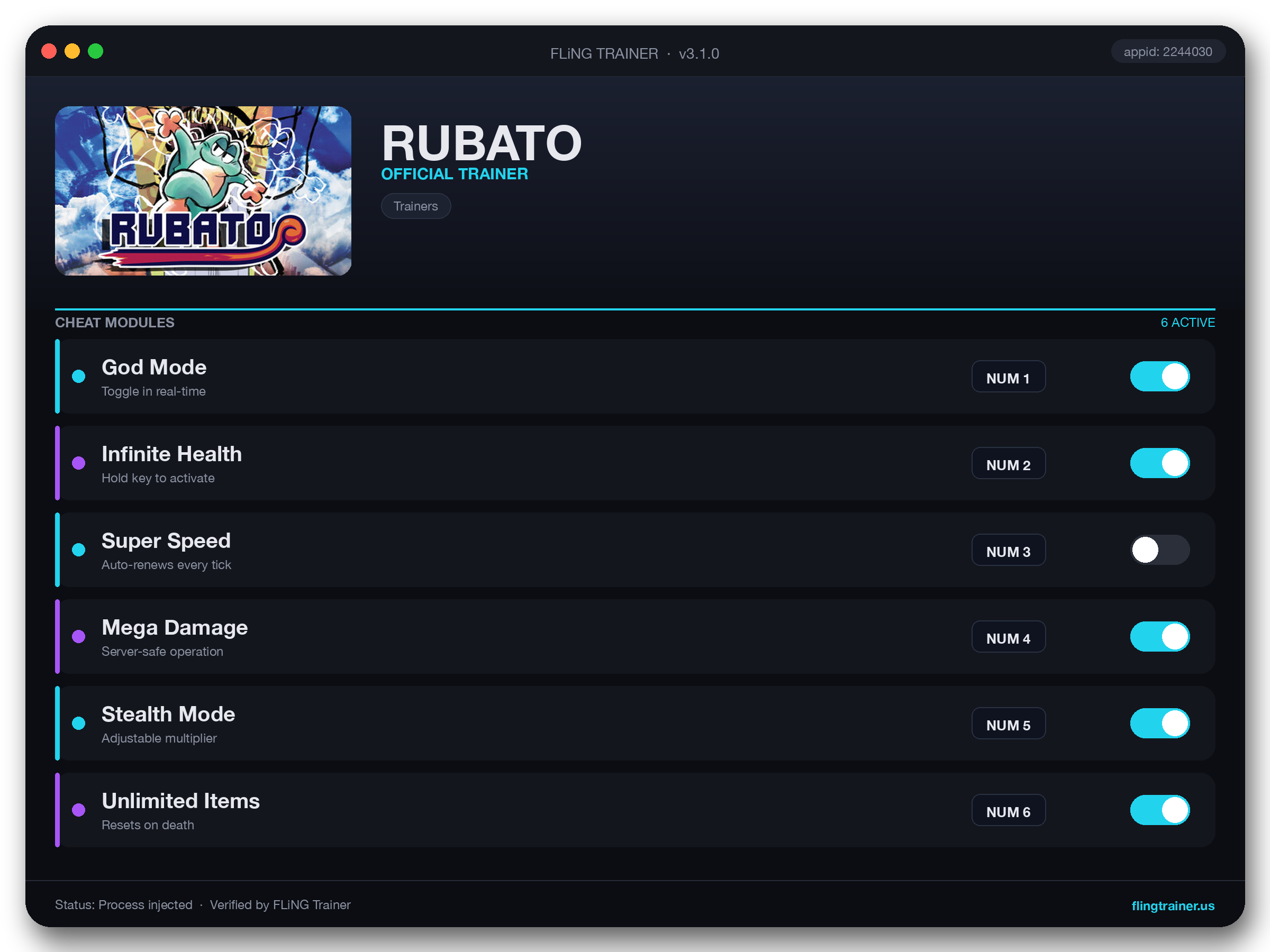 RUBATO Trainer interface