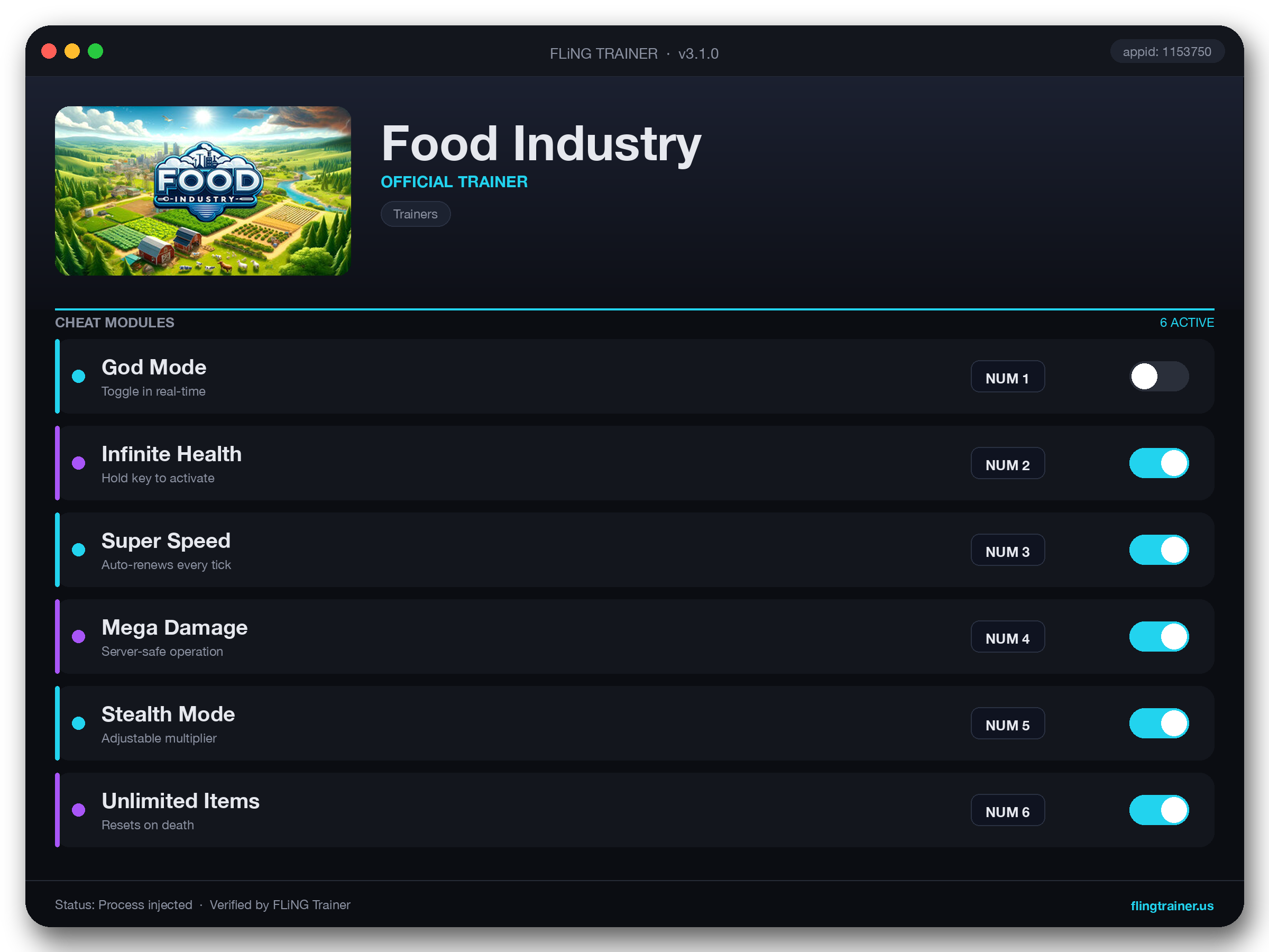 Food Industry Trainer interface