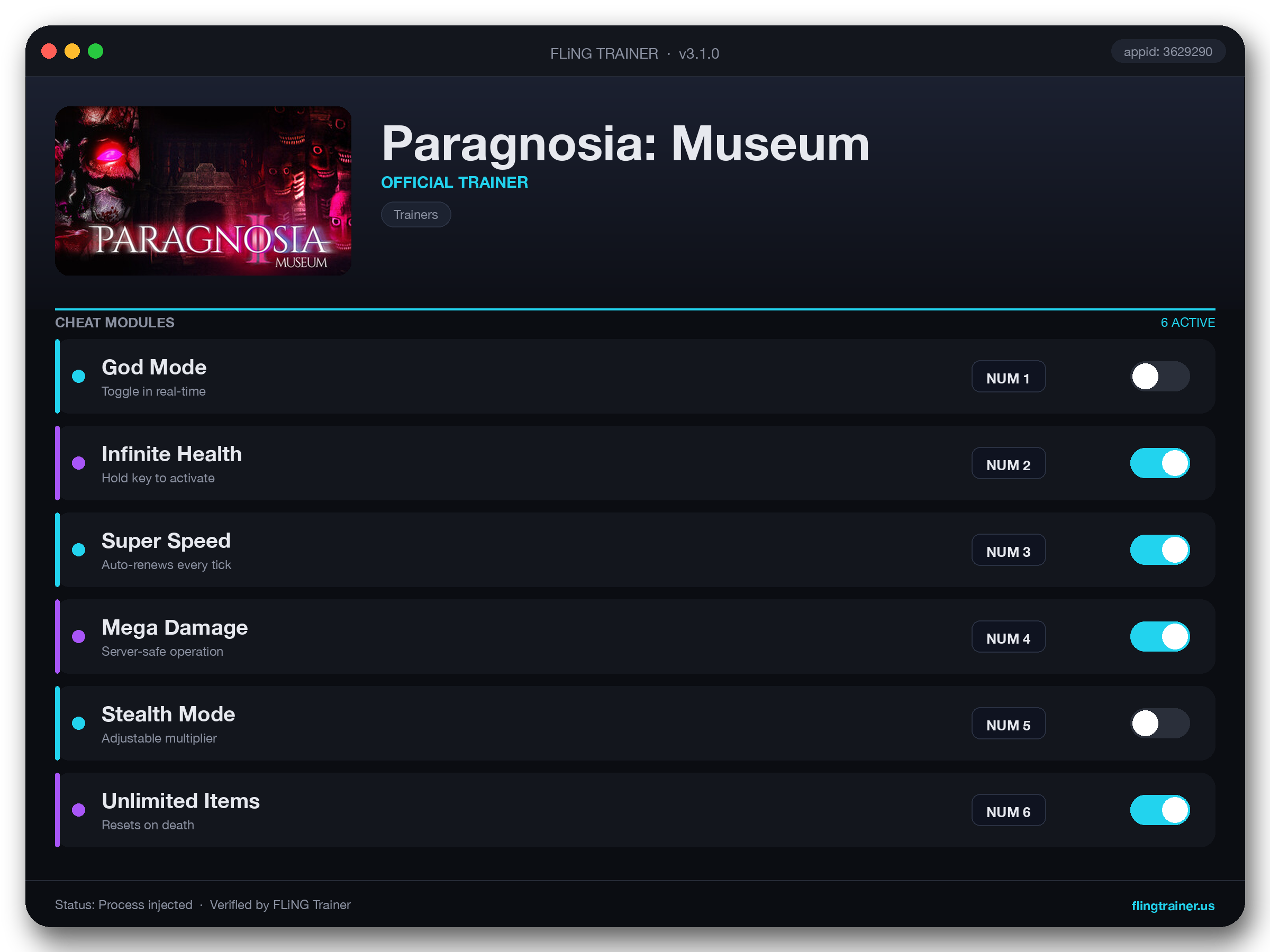 Paragnosia: Museum Trainer interface