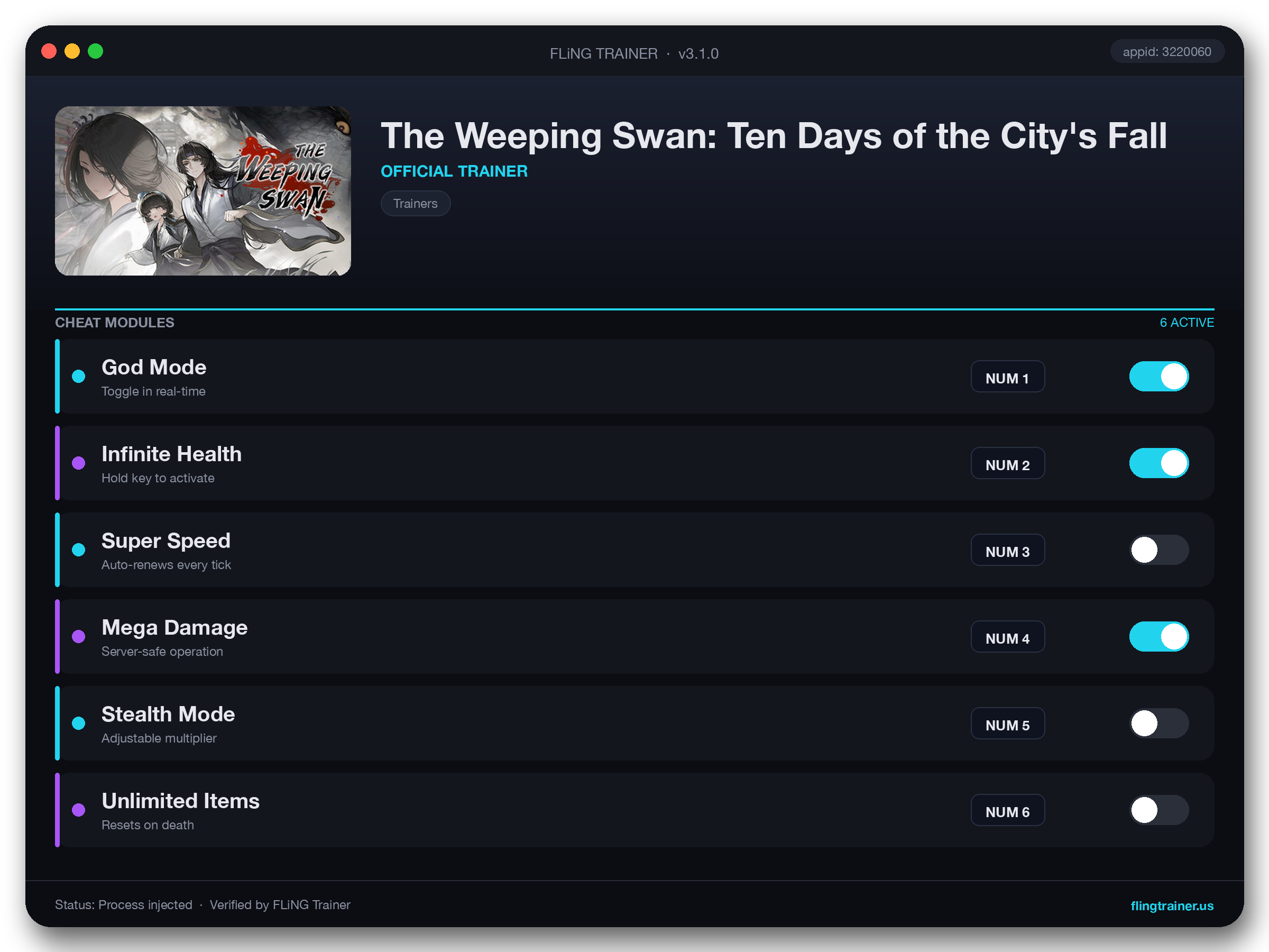 The Weeping Swan: Ten Days of the City's Fall Trainer interface