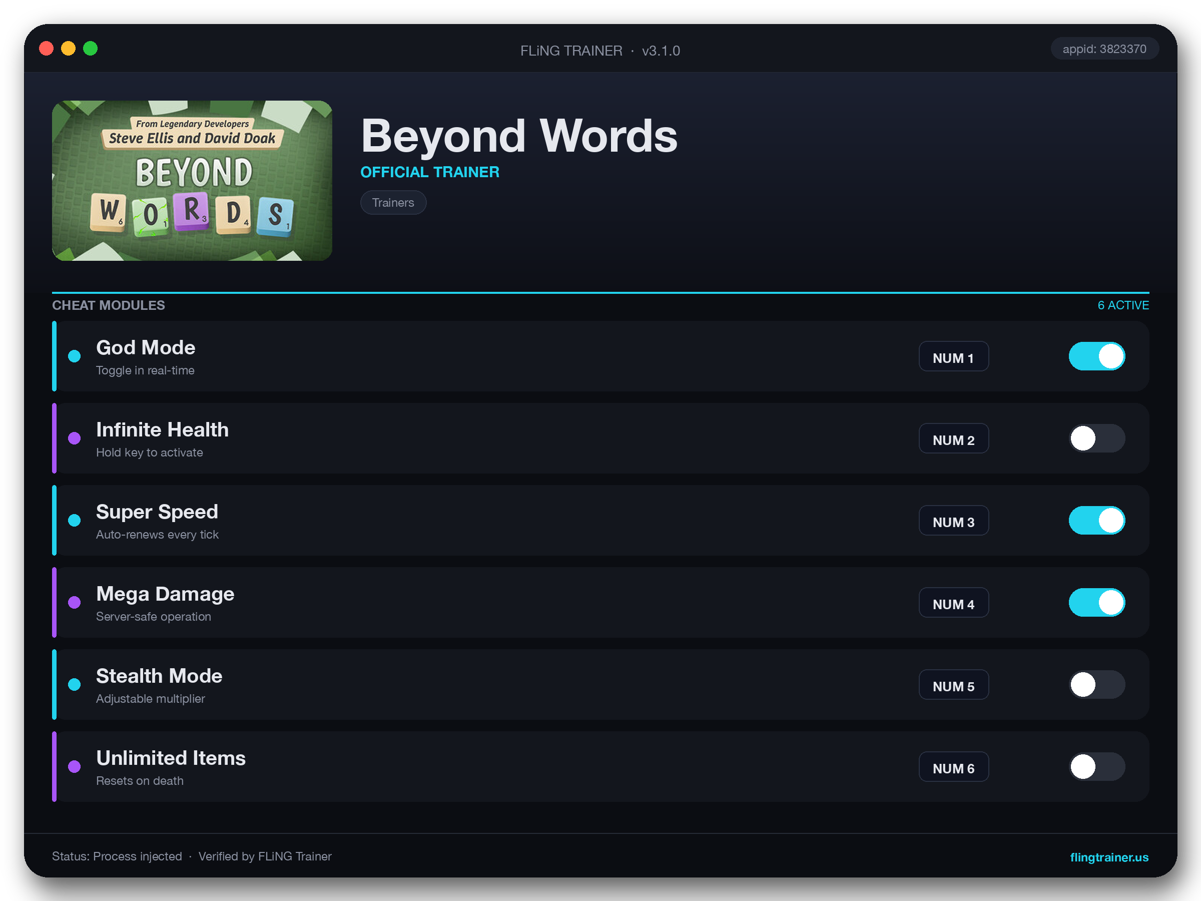 Beyond Words Trainer interface