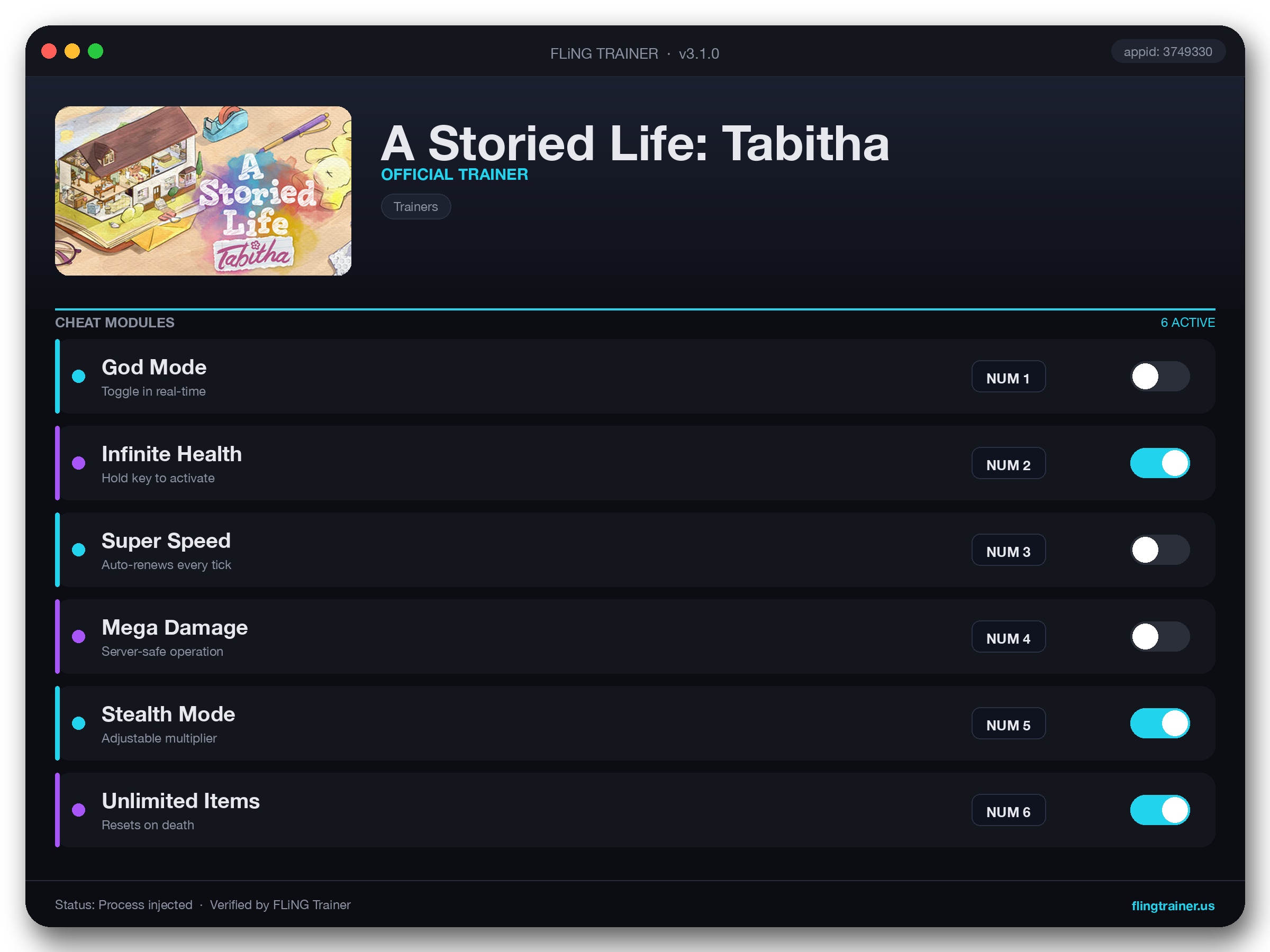 A Storied Life: Tabitha Trainer interface