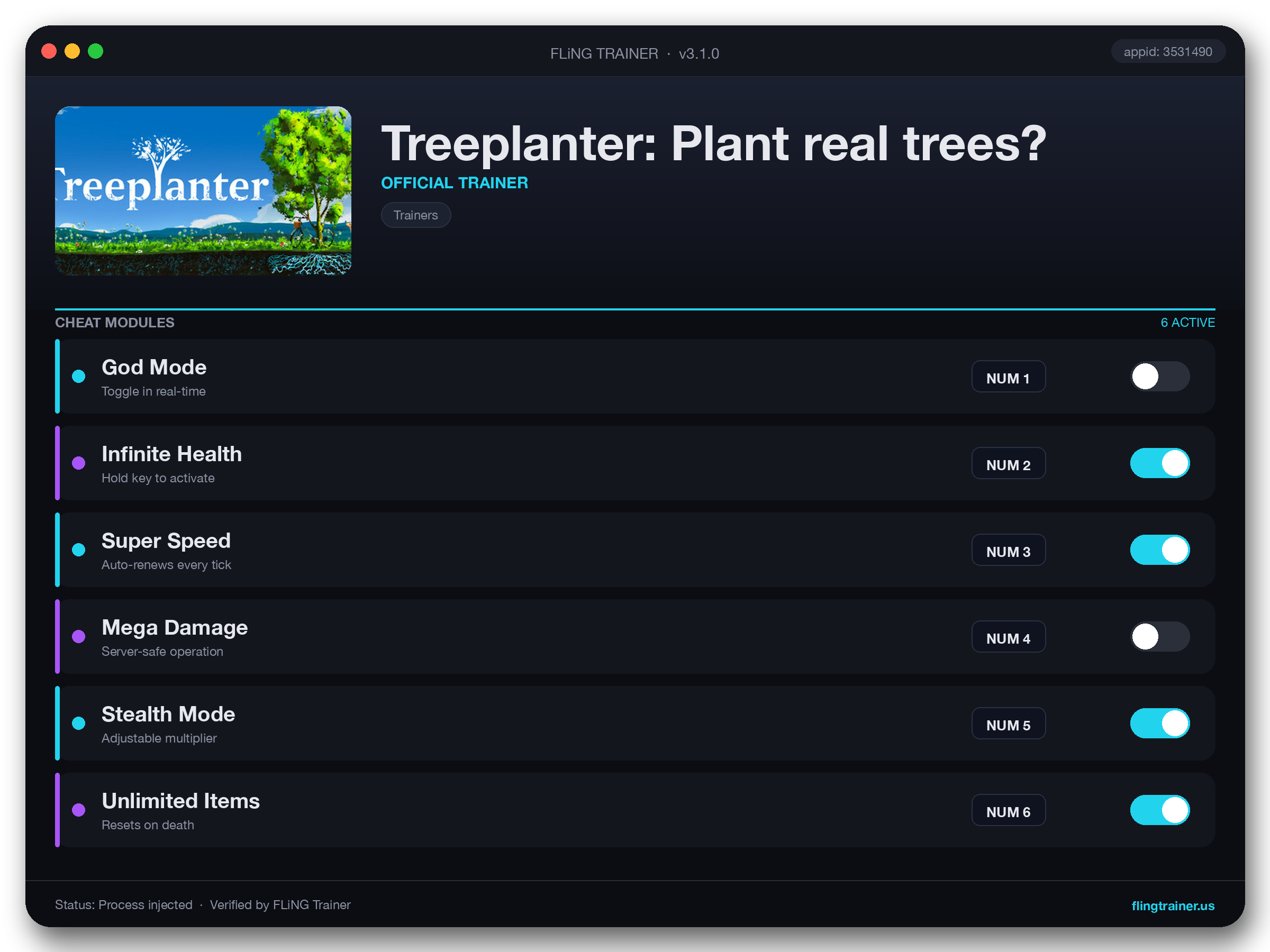 Treeplanter: Plant real trees? Trainer interface