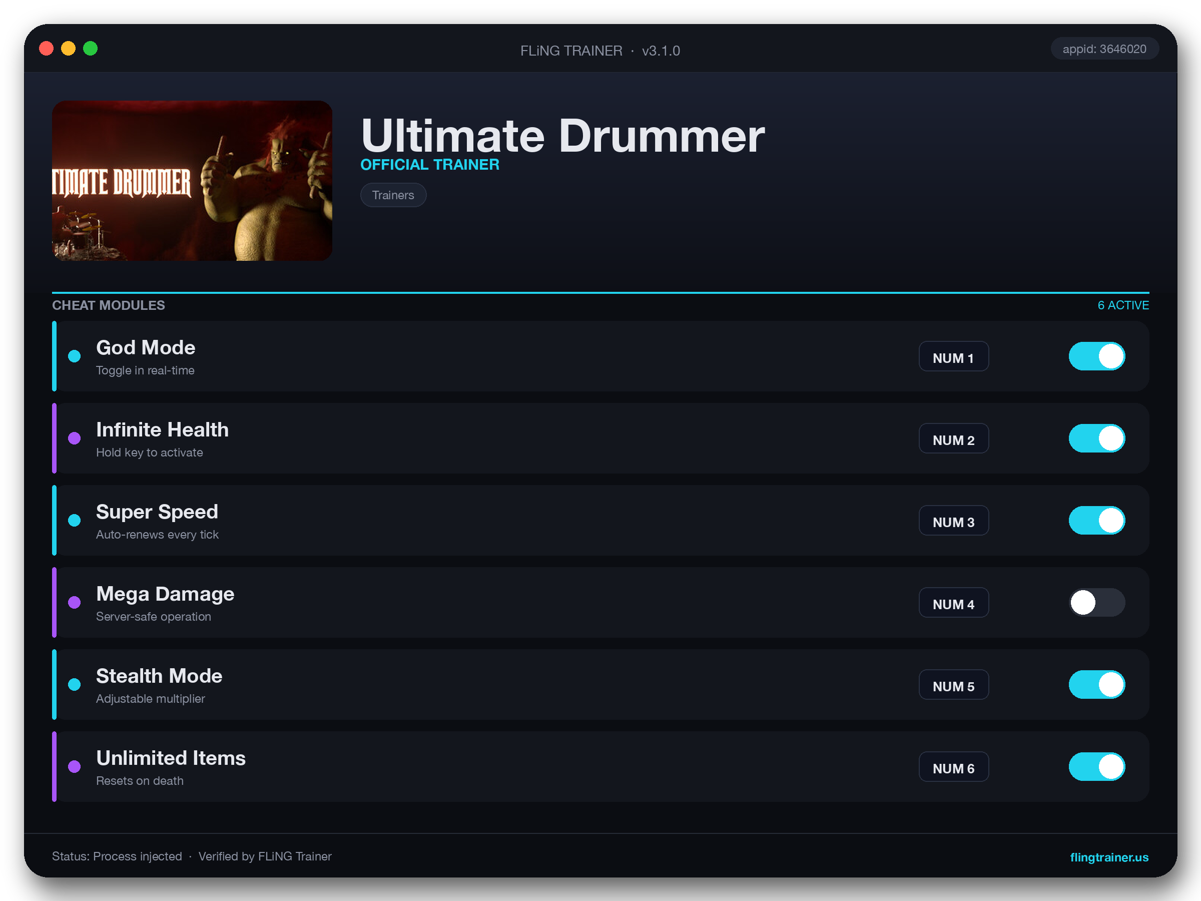Ultimate Drummer Trainer interface