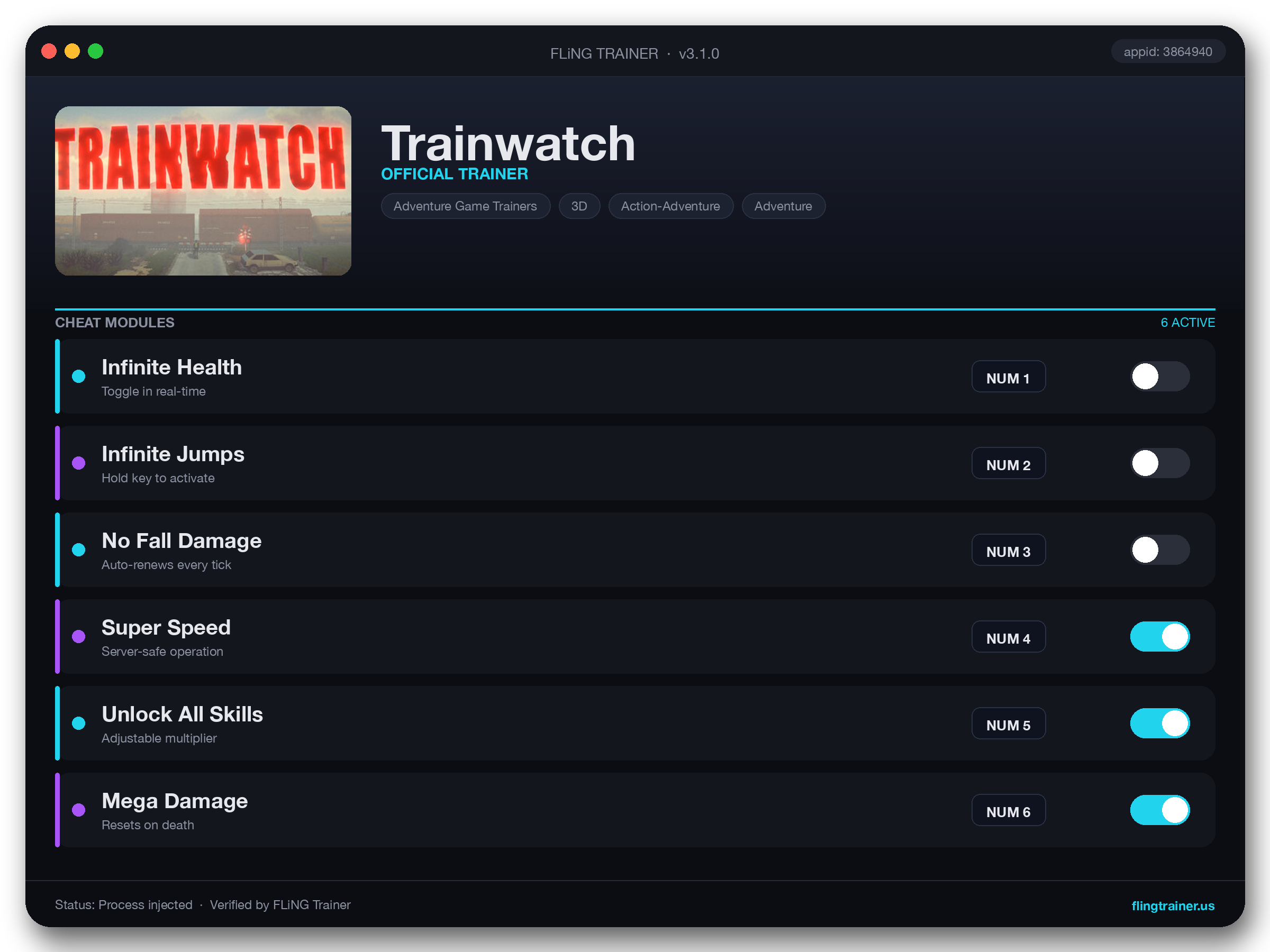 Trainwatch Trainer interface