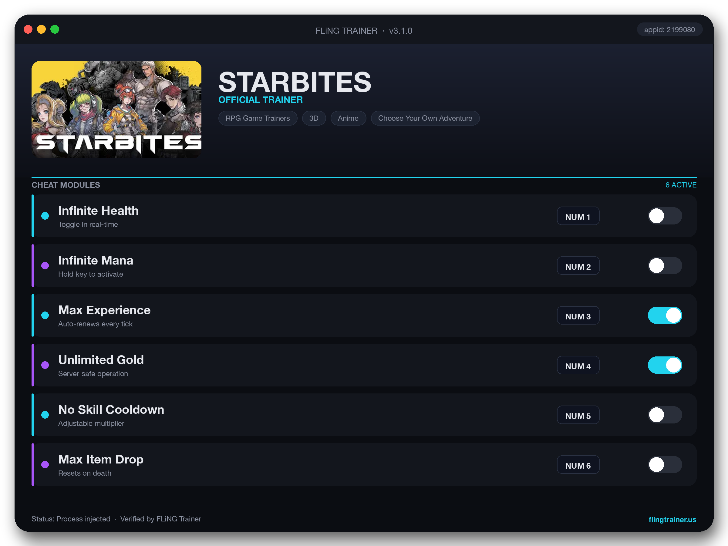 STARBITES Trainer interface