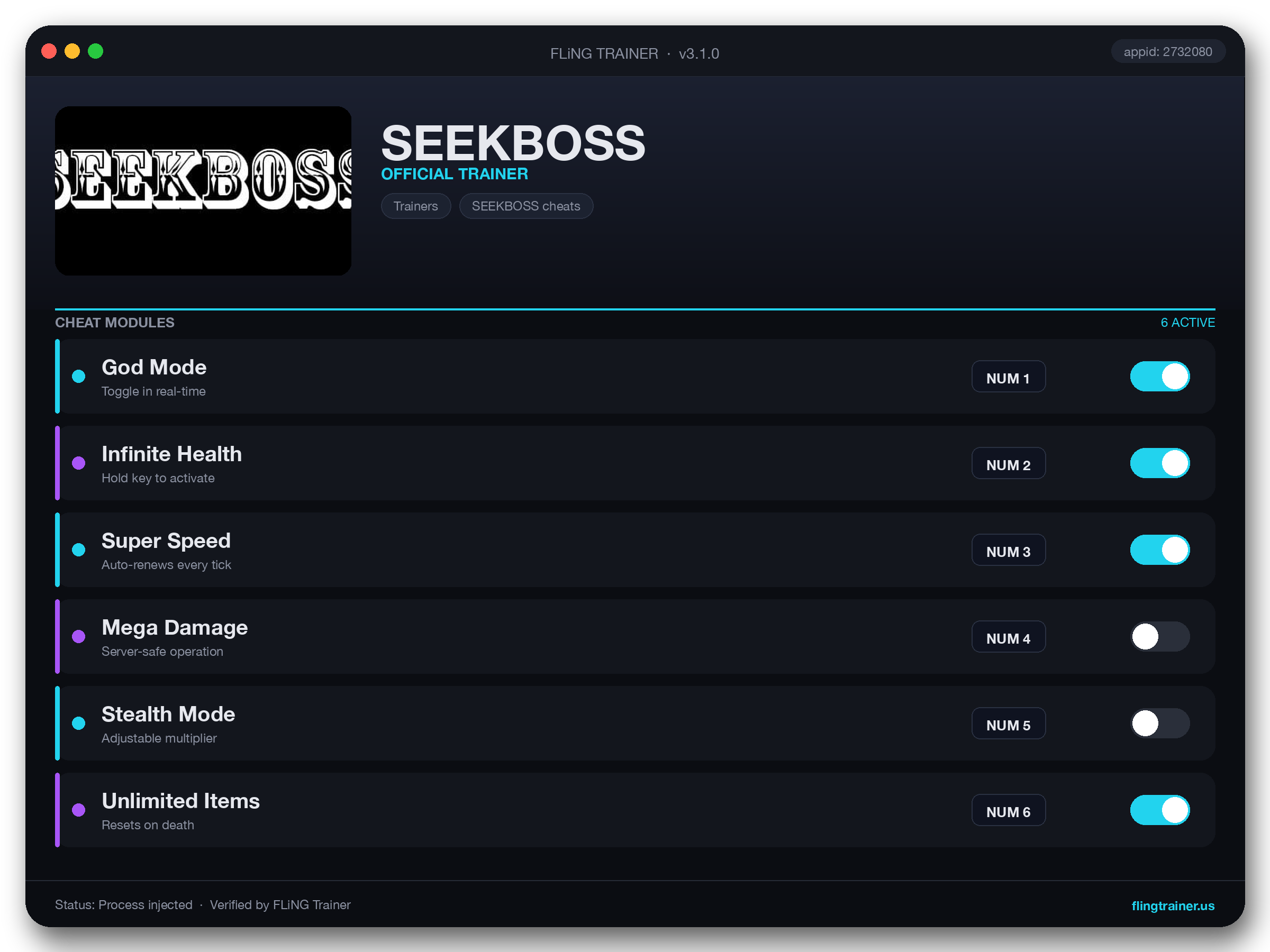SEEKBOSS Trainer interface