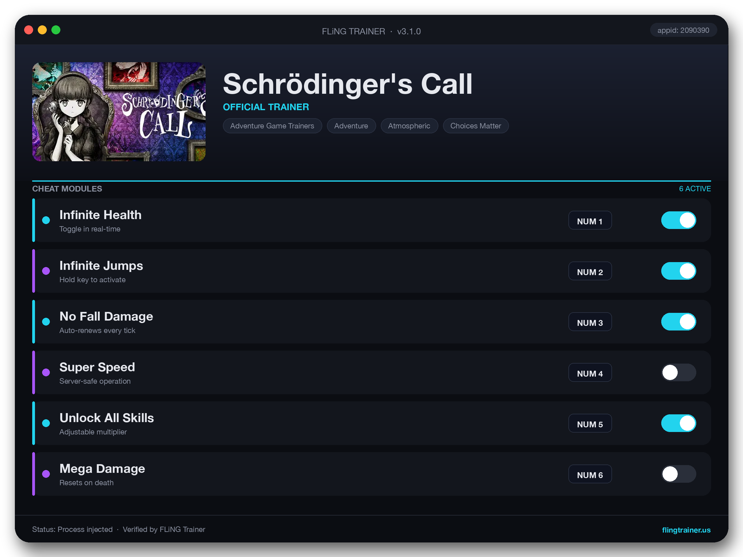 Schrödinger's Call Trainer interface