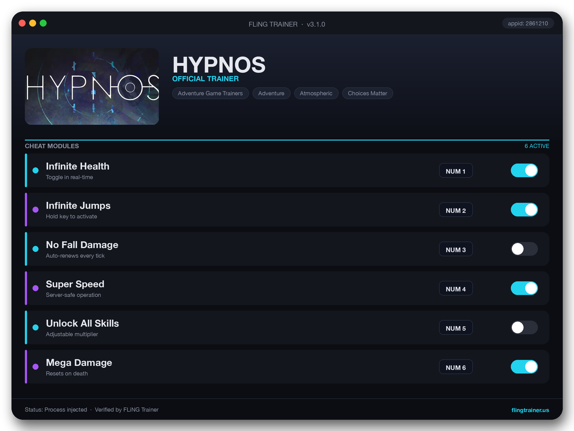 HYPNOS Trainer interface