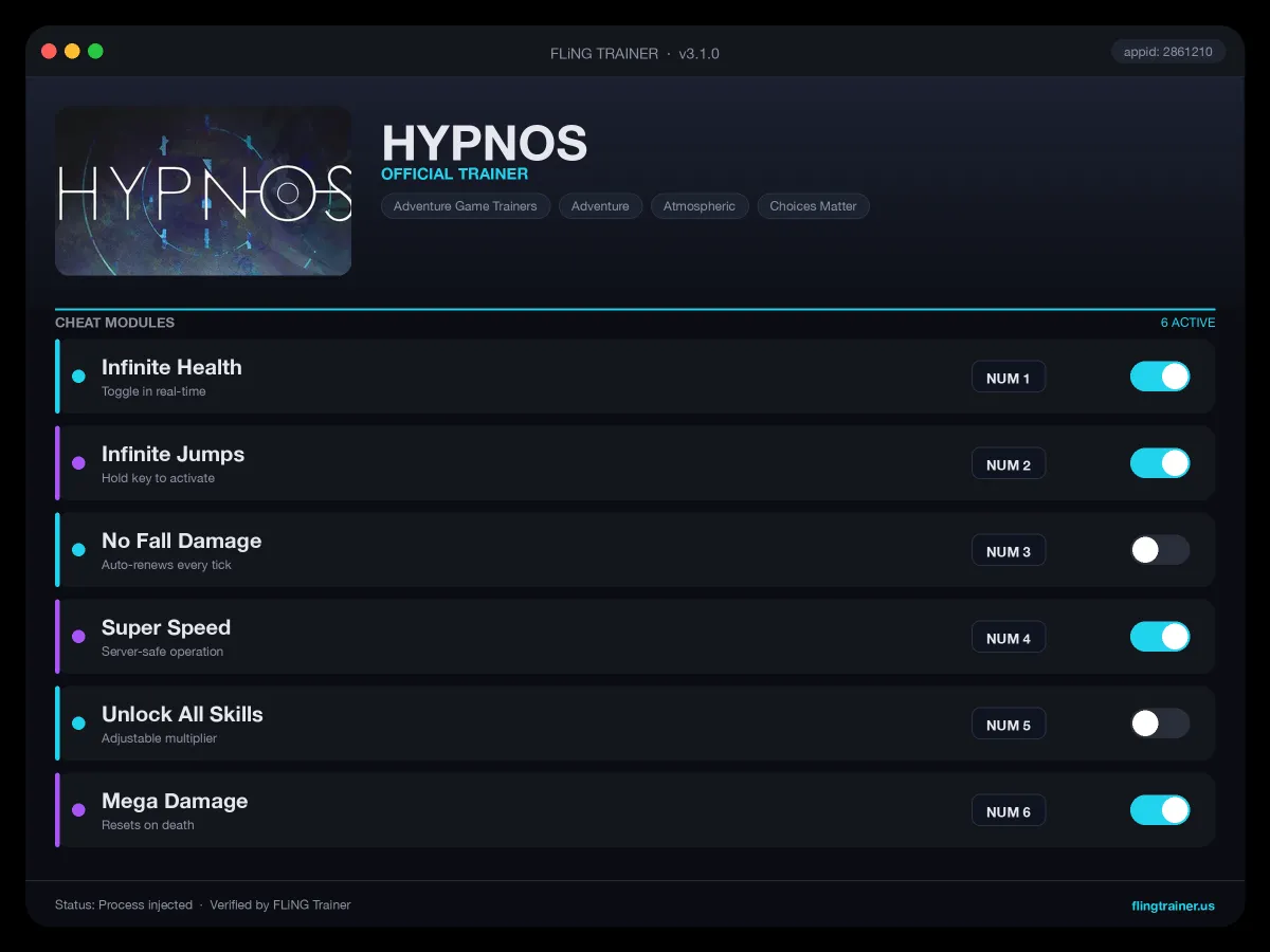 HYPNOS Trainer interface