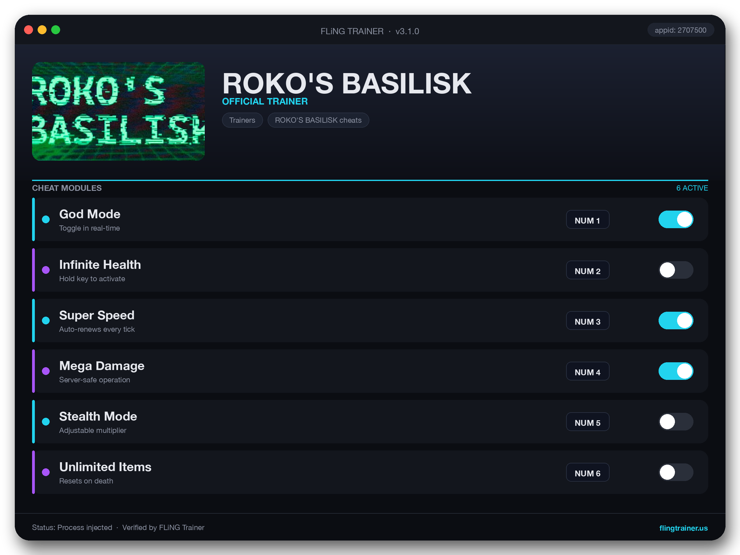 ROKO'S BASILISK Trainer interface
