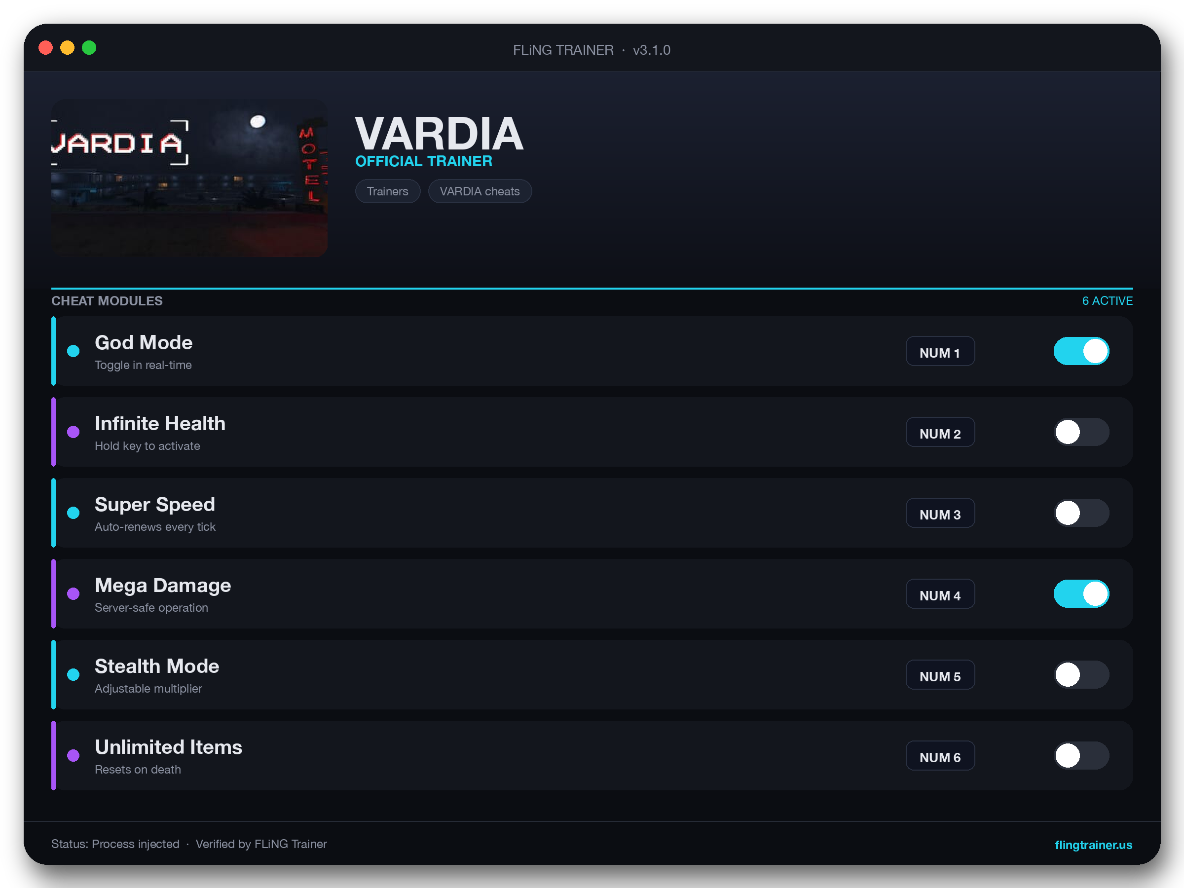 VARDIA Trainer interface