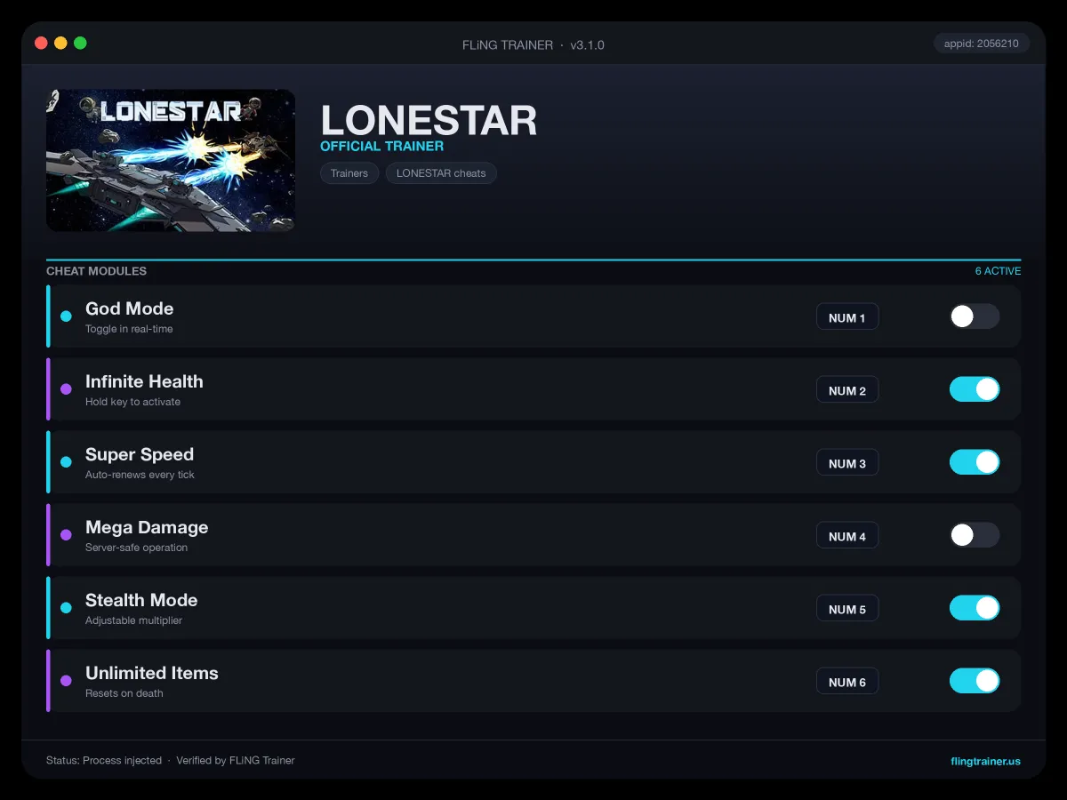 LONESTAR Trainer interface