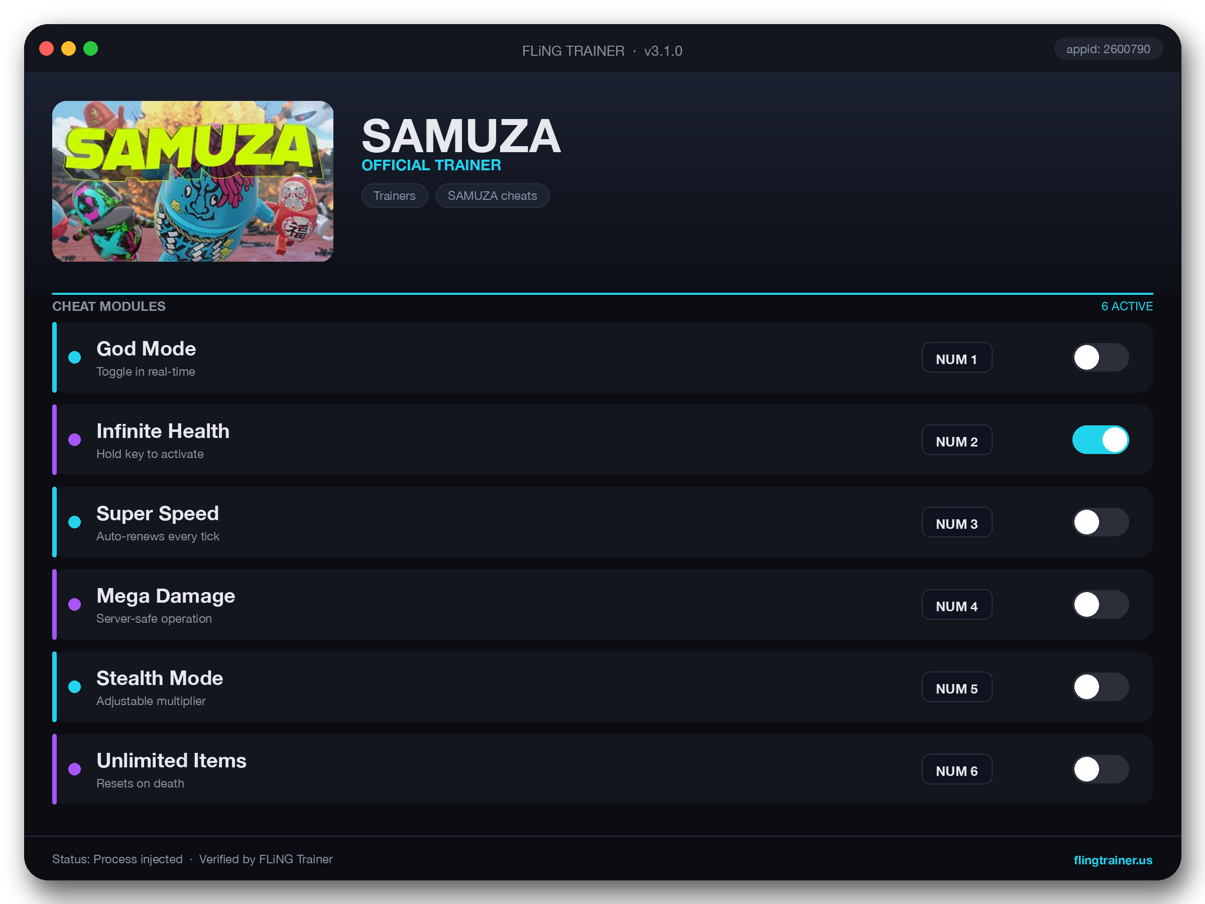 SAMUZA Trainer interface